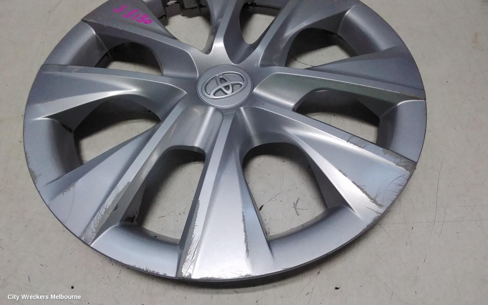 TOYOTA COROLLA WHEEL COVER/HUB CAP, ZRE172R, SEDAN, 12/2013 - 06/2019