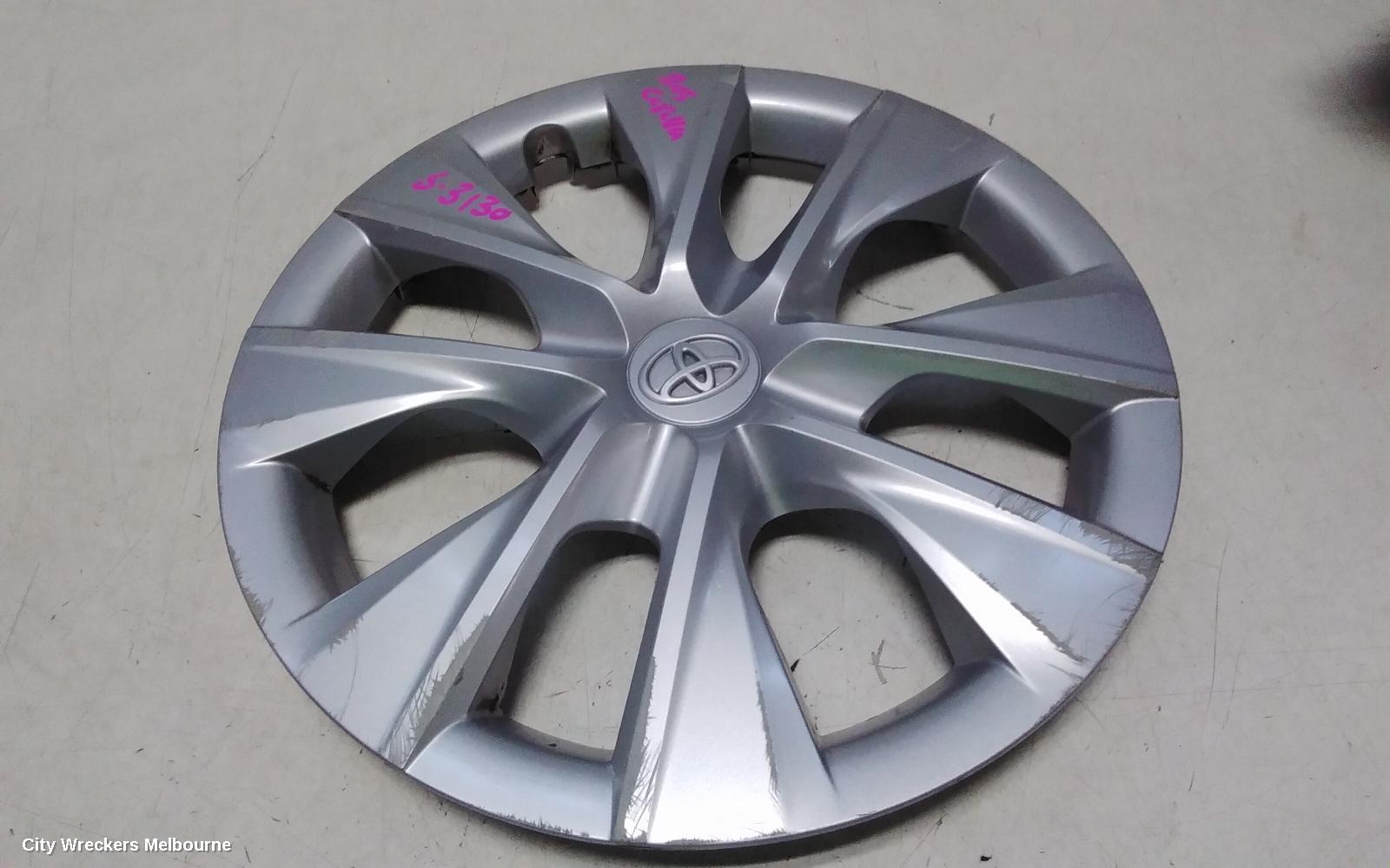 TOYOTA COROLLA WHEEL COVER/HUB CAP, ZRE172R, SEDAN, 12/2013 - 06/2019