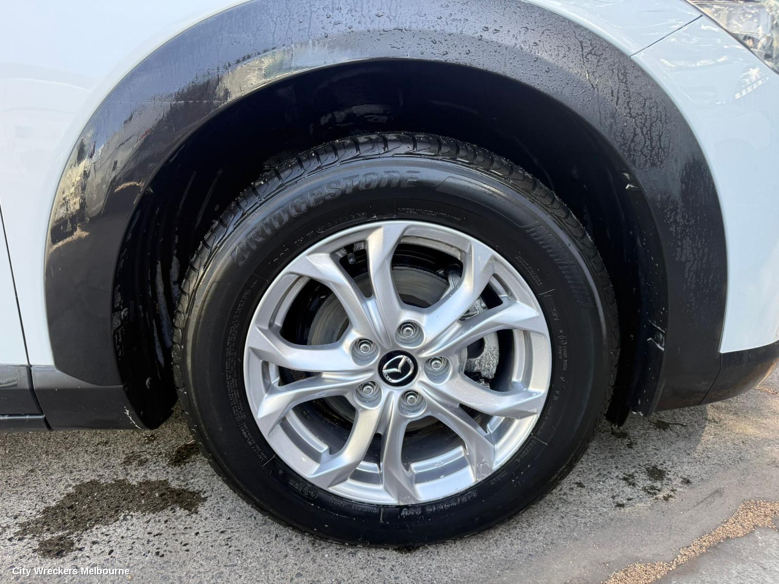 MAZDA CX3 WHEEL MAG, FACTORY, 16X6.5IN, 5 U SPOKE, DK, 03/2015 ONWARDS