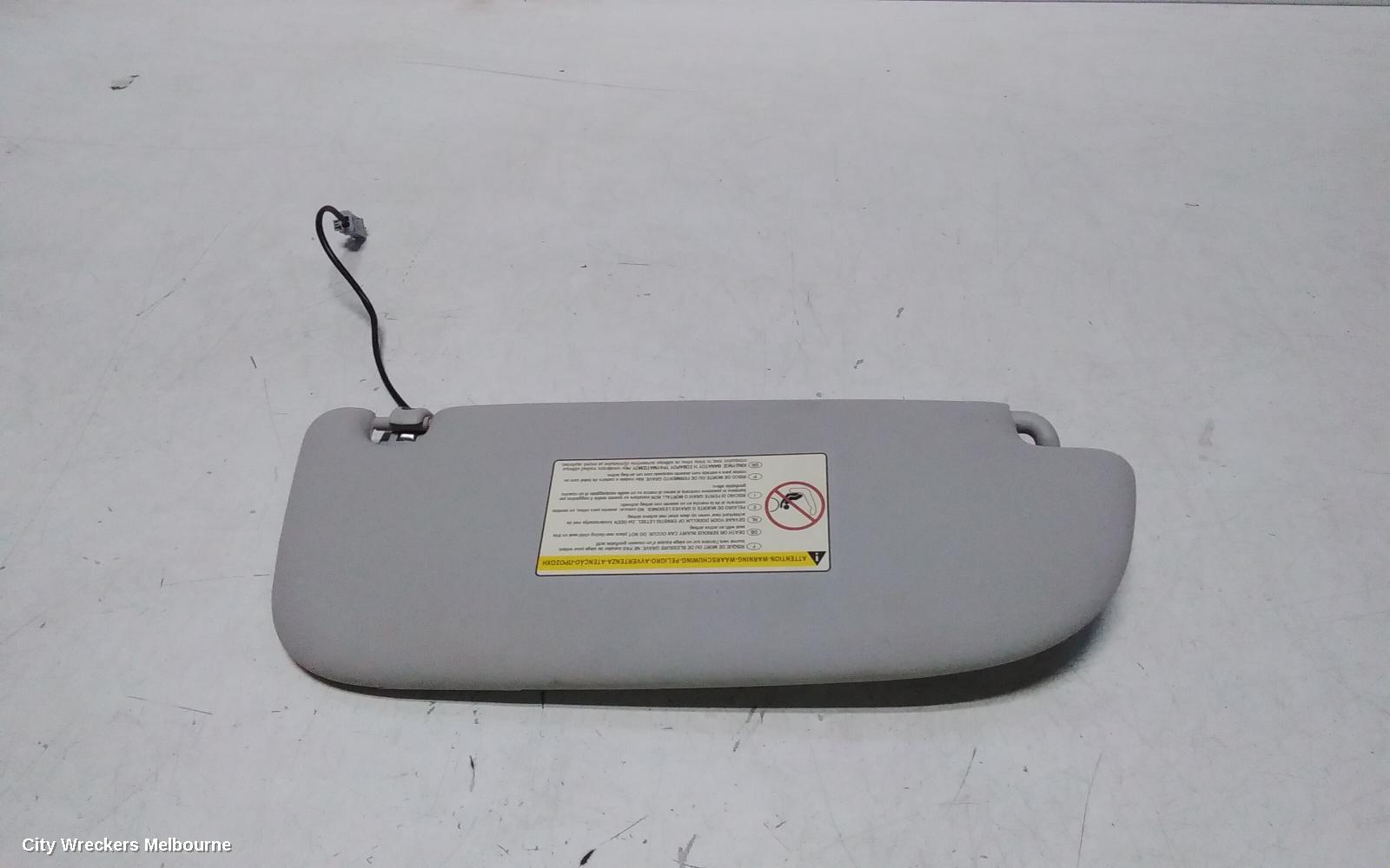 PEUGEOT 308 SUNVISOR, T7, LH SIDE, BLACK, 09/2007 - 01/2014