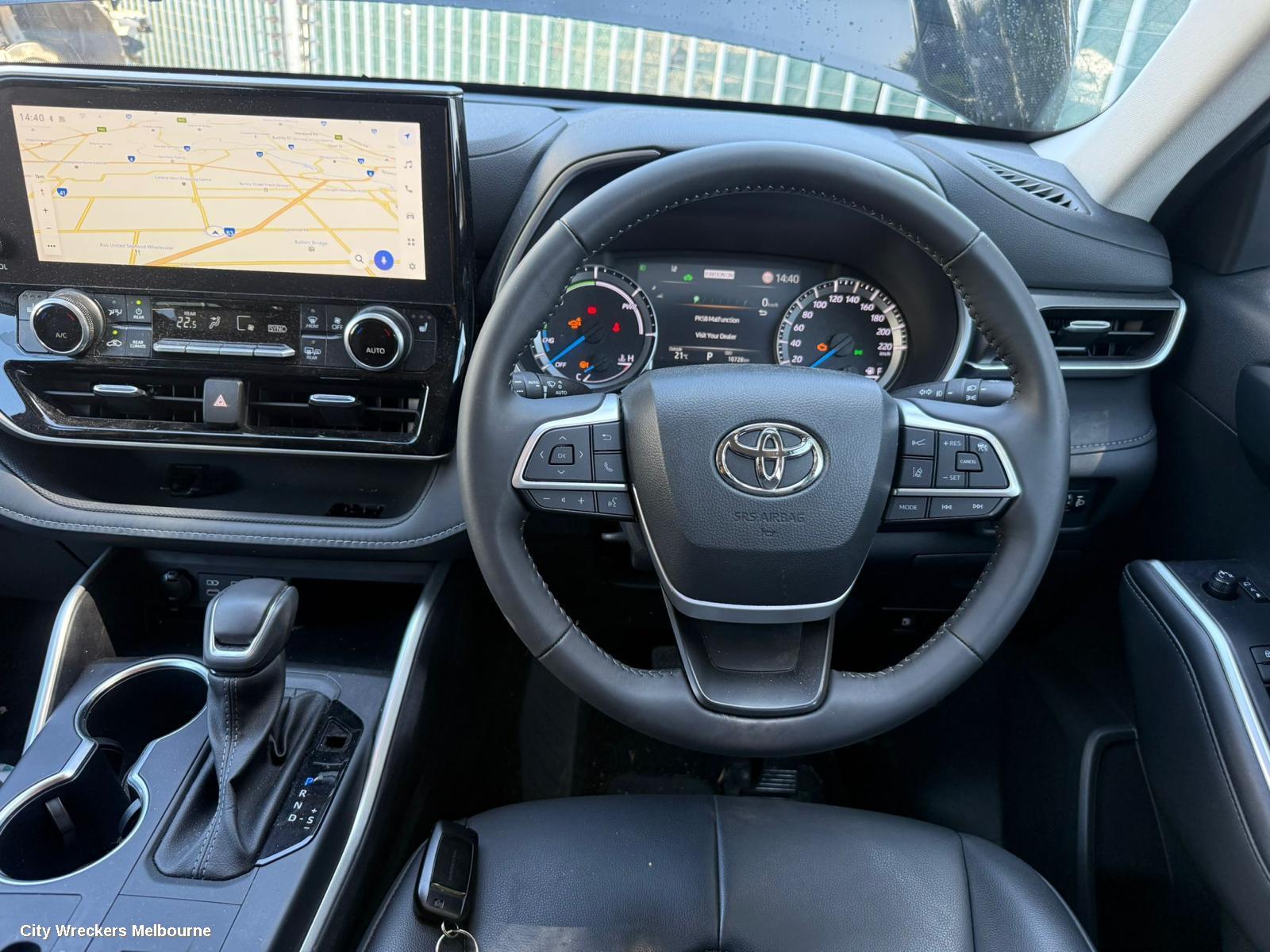 TOYOTA KLUGER RADIO/CD/DVD/SAT/TV, HEAD UNIT, W/ DISPLAY UNIT, 12.3IN TOUCHSCREEN, W/ SAT NAV TYPE, XU70 SERIES, 08/2022 ONWARDS