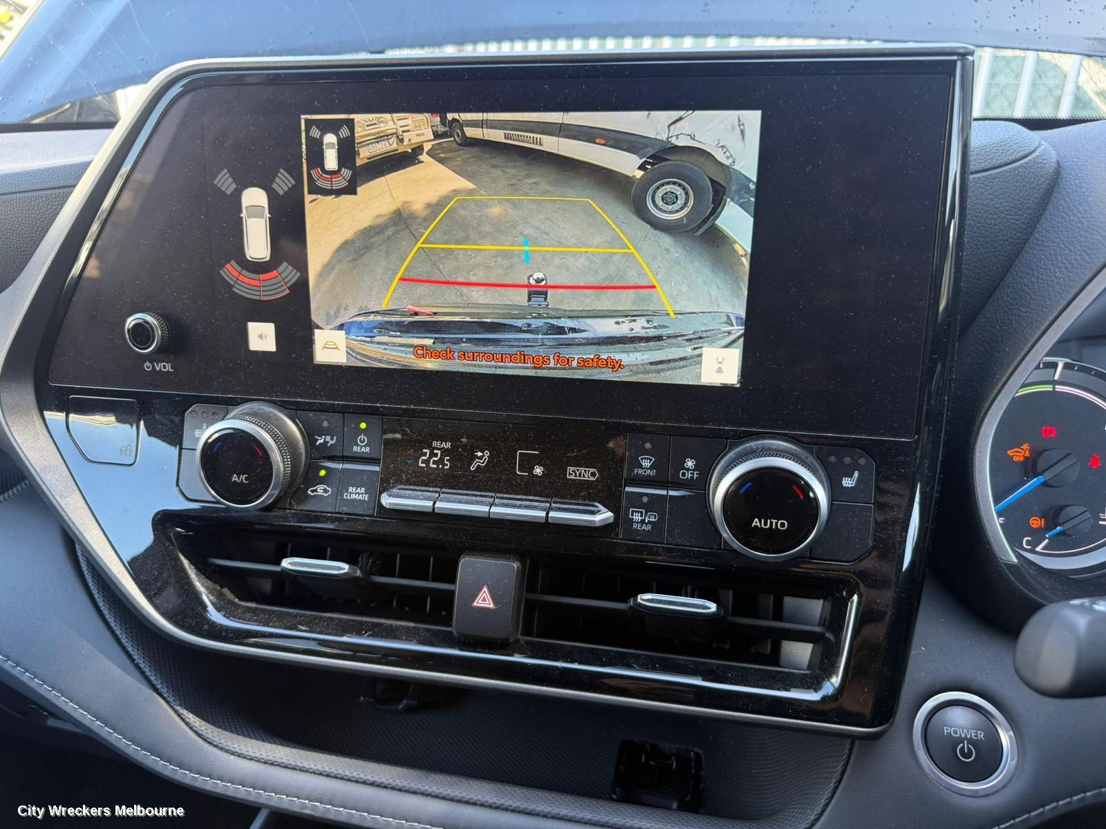 TOYOTA KLUGER RADIO/CD/DVD/SAT/TV, HEAD UNIT, W/ DISPLAY UNIT, 12.3IN TOUCHSCREEN, W/ SAT NAV TYPE, XU70 SERIES, 08/2022 ONWARDS