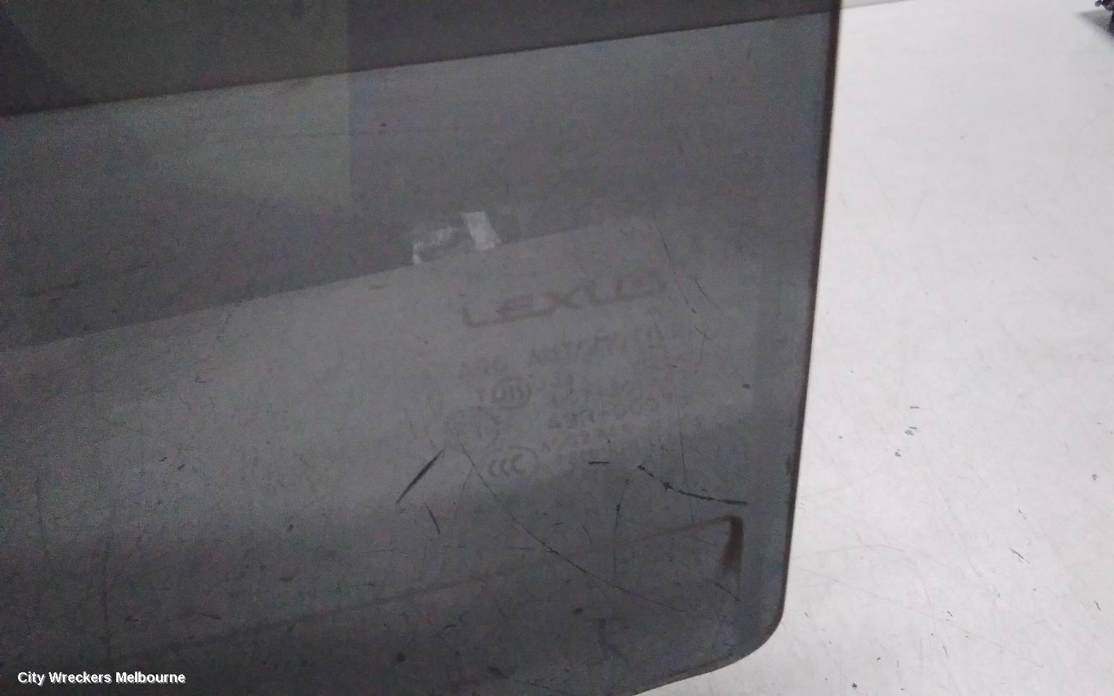 LEXUS RX SERIES LEFT REAR DOOR WINDOW, AL20, 10/2015 - 08/2022
