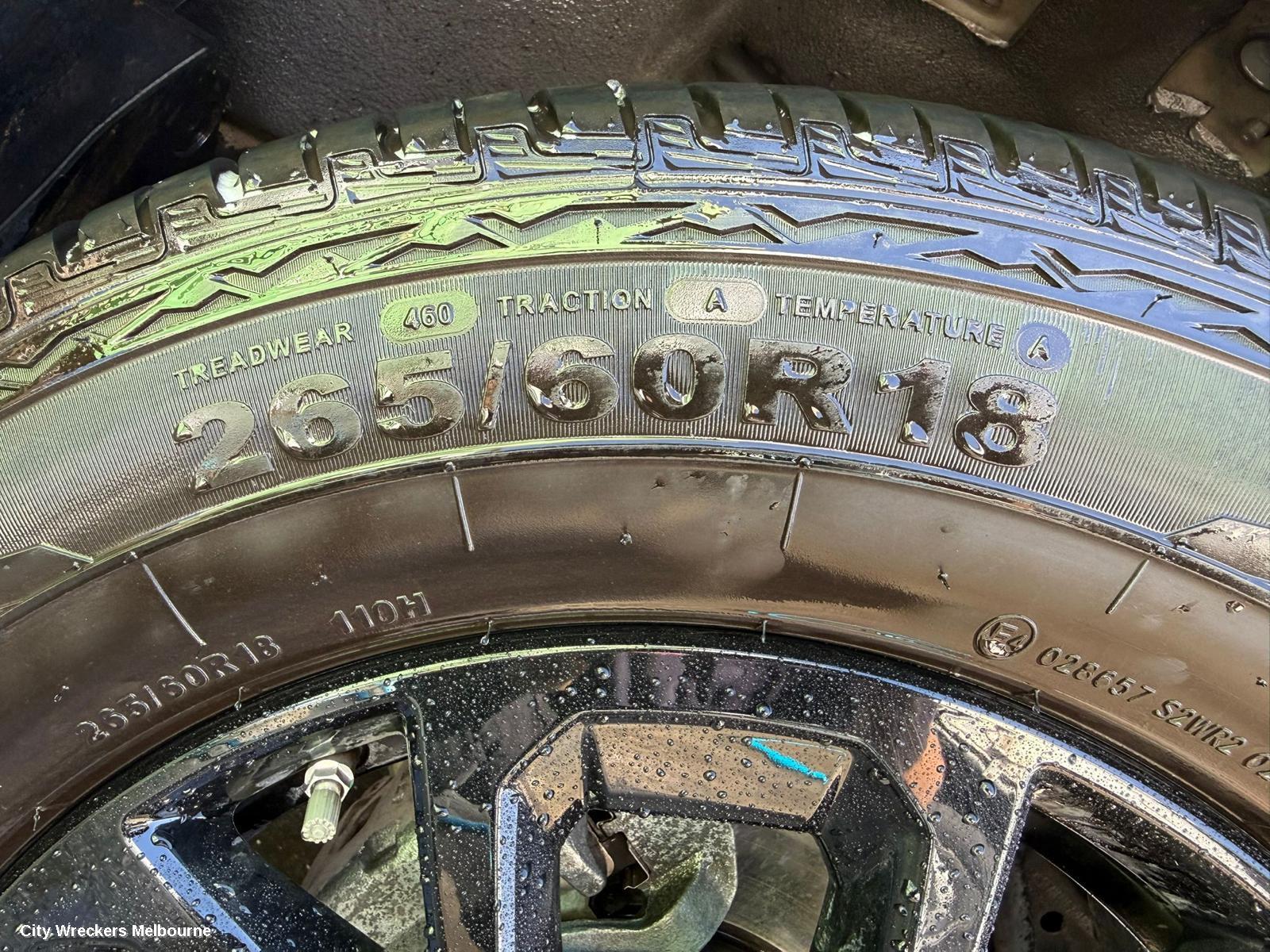 LDV T60 WHEEL MAG, SK8C, FACTORY, 18X7.5IN, 6 U SPOKE, 08/2021 ONWARDS