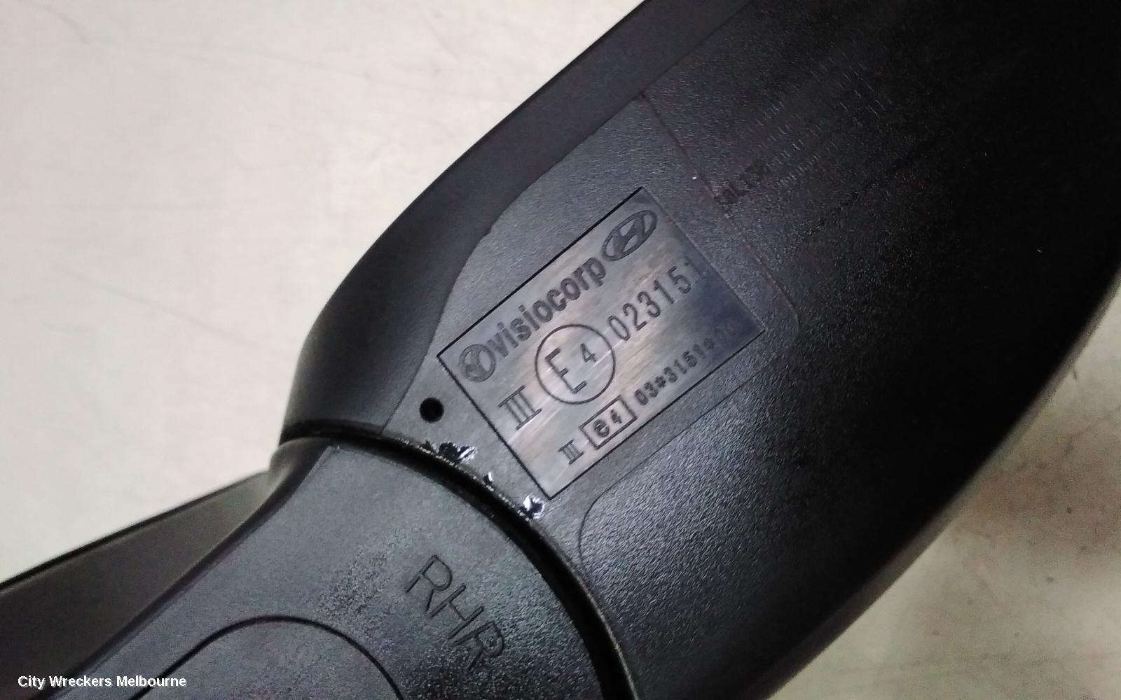 HYUNDAI I20 RIGHT DOOR MIRROR, PB, POWER FOLDING, W/ FLASHER TYPE, 03/2012 - 12/2015