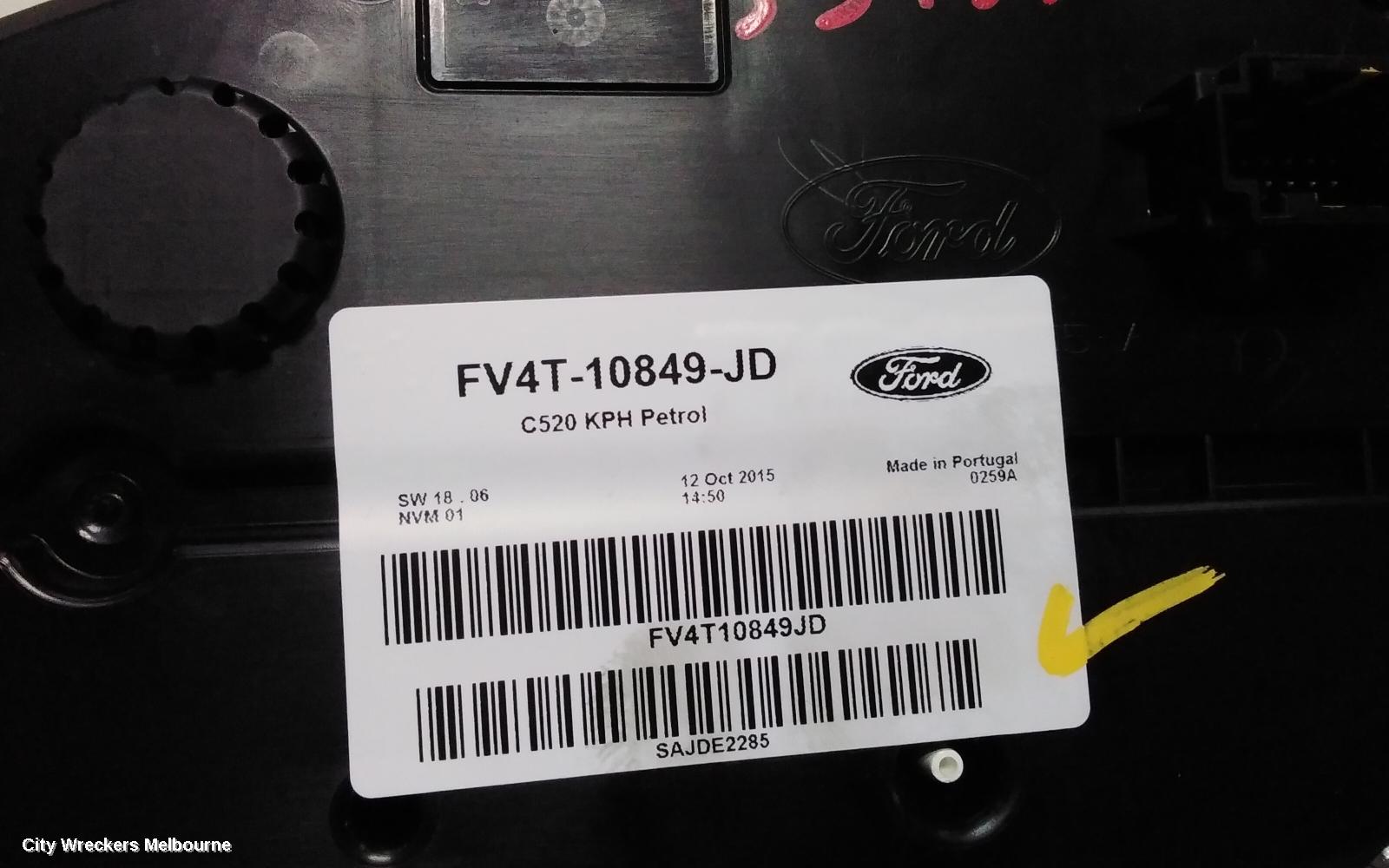 FORD KUGA INSTRUMENT CLUSTER, INSTRUMENT CLUSTER, PETROL, AUTO T/M, TREND/TITANIUM, TF, 11/2012 - 09/2016