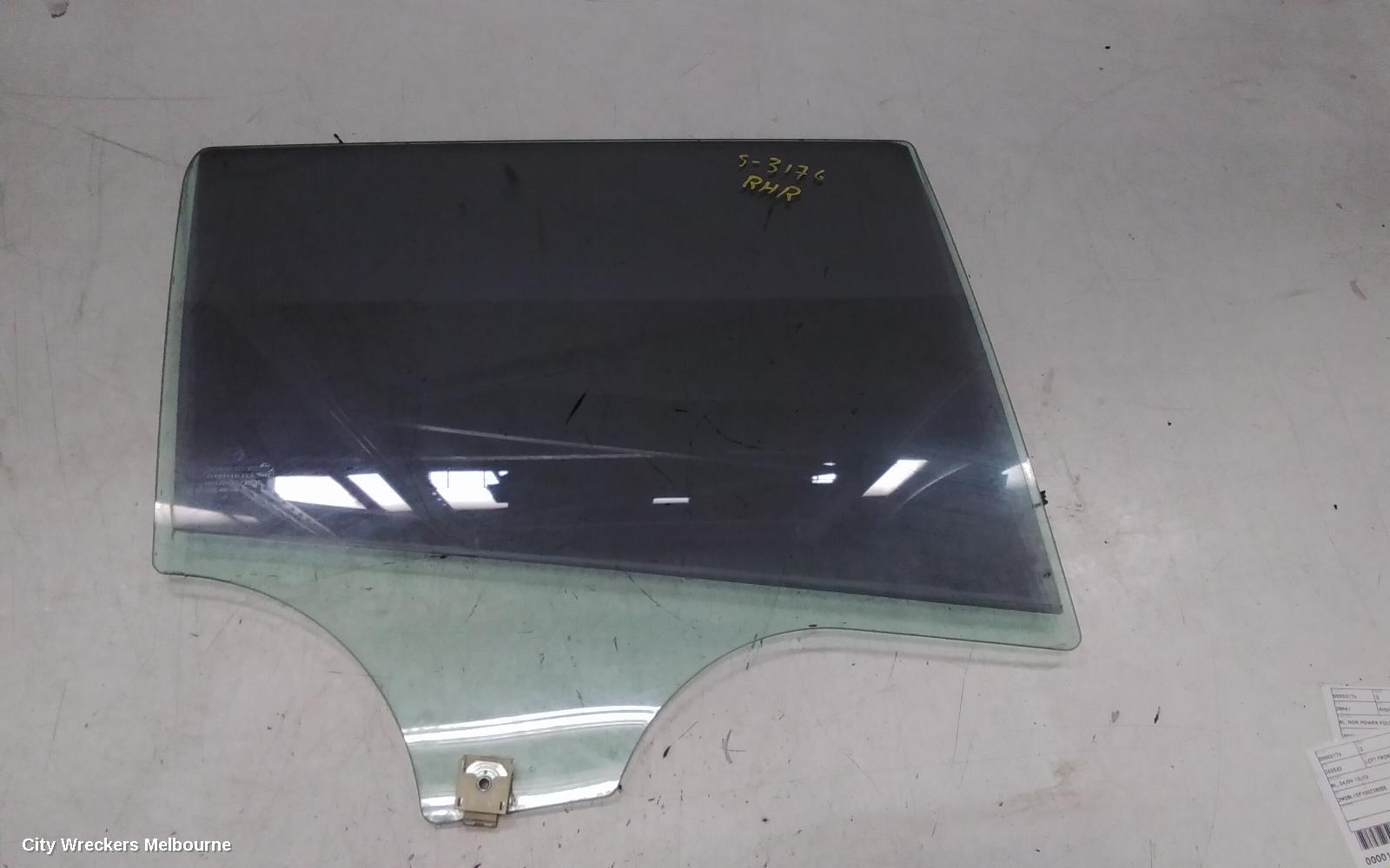 MAZDA 3 RIGHT REAR DOOR WINDOW, BL, STANDARD TINT TYPE, HATCH, 04/2009 - 10/2013