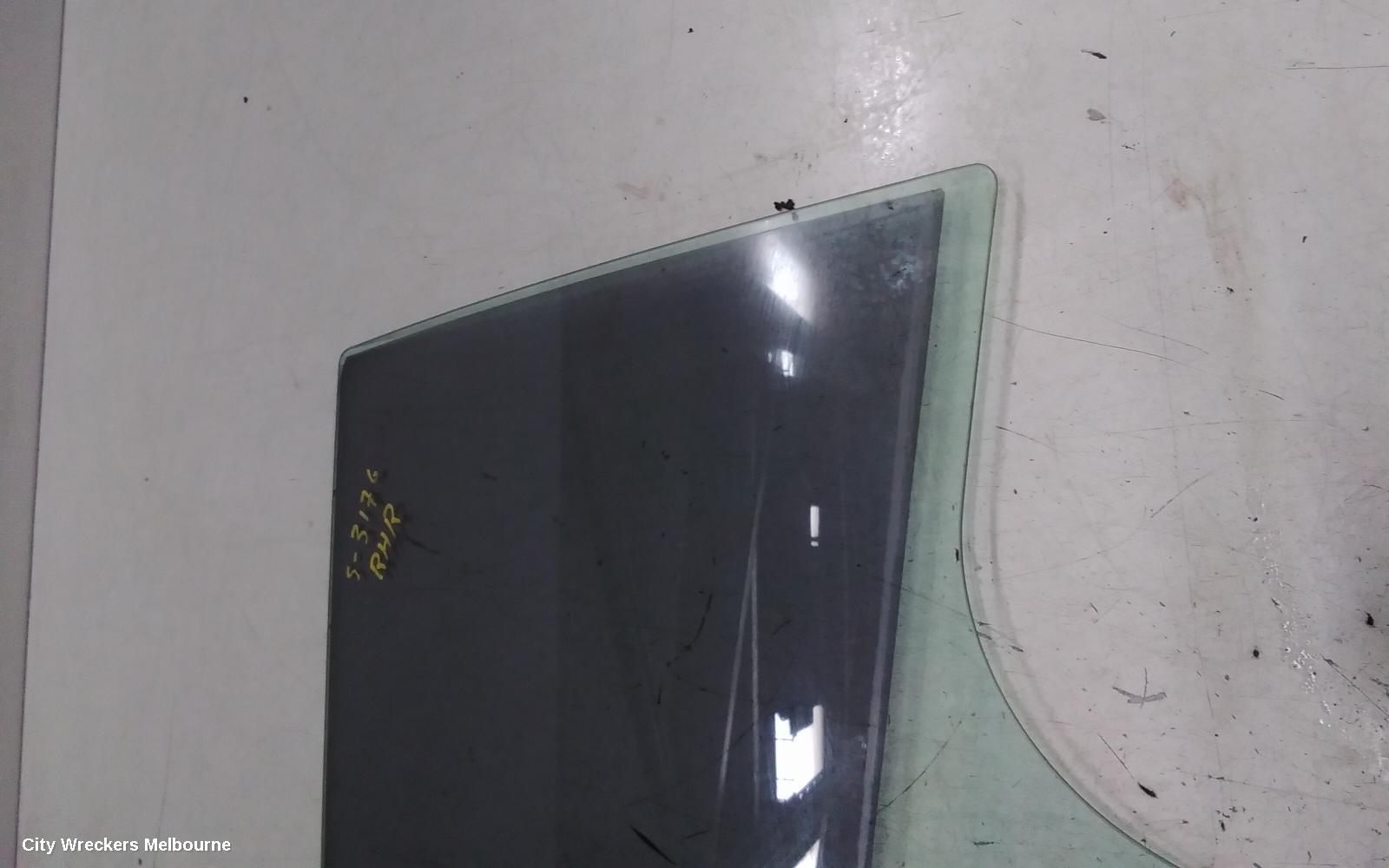 MAZDA 3 RIGHT REAR DOOR WINDOW, BL, STANDARD TINT TYPE, HATCH, 04/2009 - 10/2013