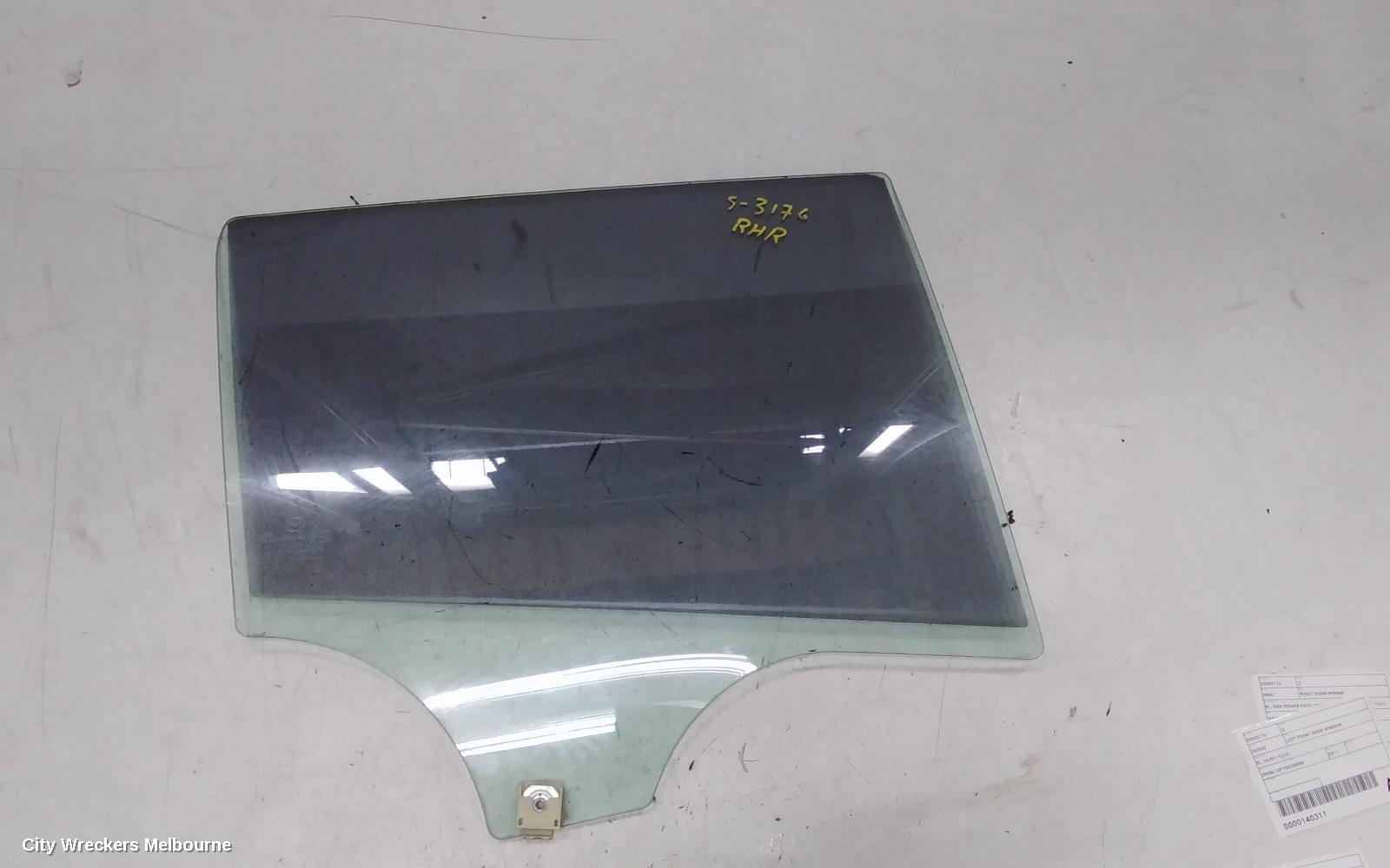 MAZDA 3 RIGHT REAR DOOR WINDOW, BL, STANDARD TINT TYPE, HATCH, 04/2009 - 10/2013