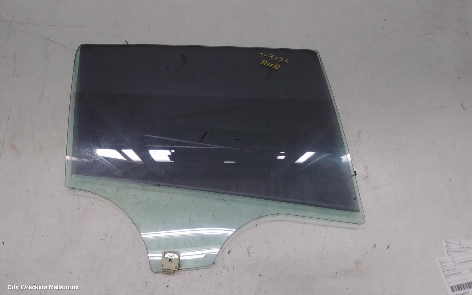 MAZDA 3 RIGHT REAR DOOR WINDOW, BL, STANDARD TINT TYPE, HATCH, 04/2009 - 10/2013