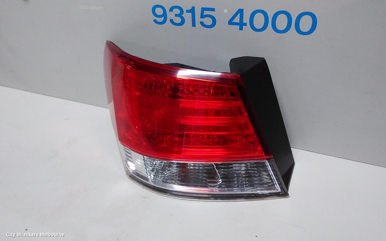 SUBARU LIBERTY LEFT TAILLIGHT, 5TH GEN, SEDAN, IN BODY, 07/2009 - 11/2014