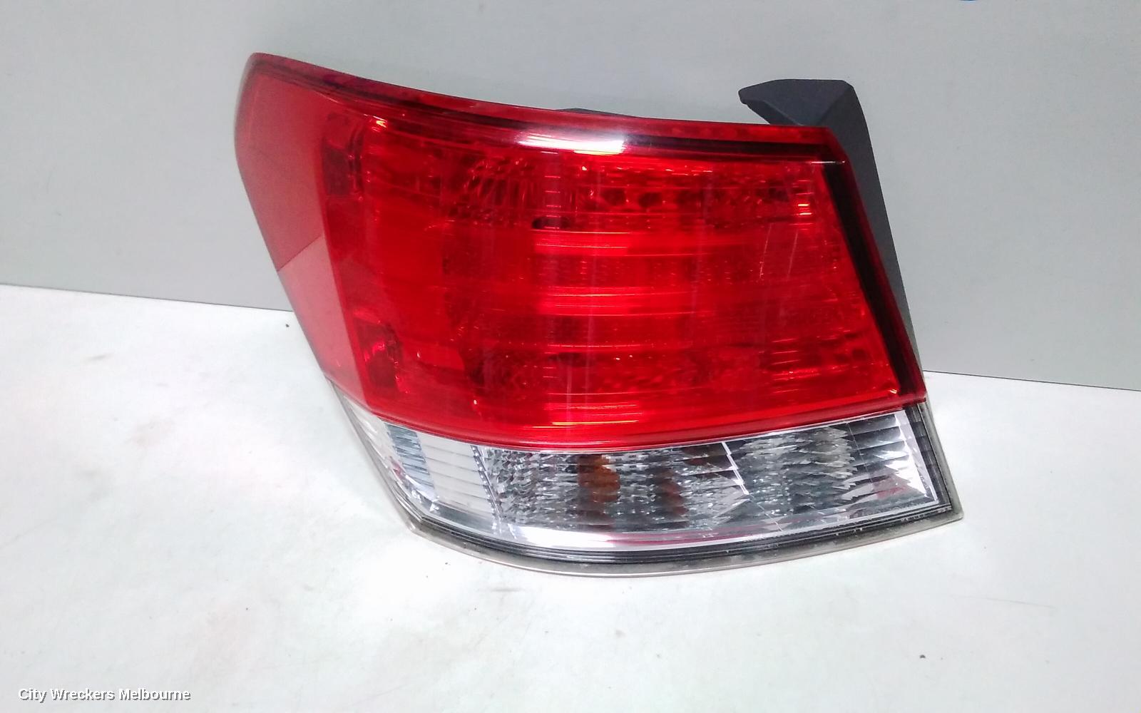 SUBARU LIBERTY LEFT TAILLIGHT, 5TH GEN, SEDAN, IN BODY, 07/2009 - 11/2014