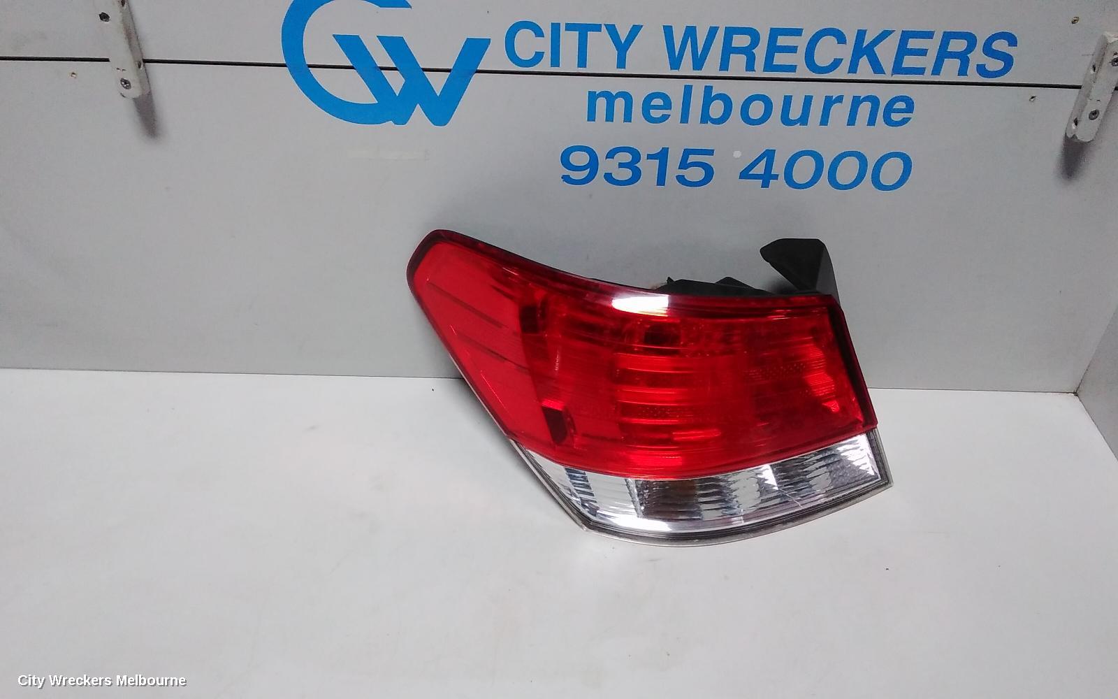 SUBARU LIBERTY LEFT TAILLIGHT, 5TH GEN, SEDAN, IN BODY, 07/2009 - 11/2014