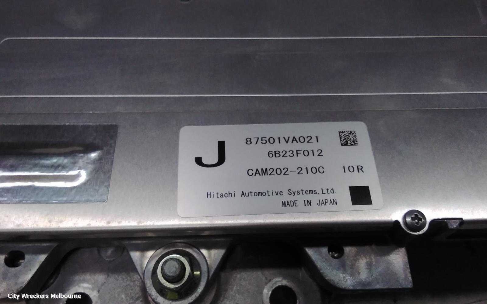 SUBARU LEVORG REVERSE CAMERA, FRONT CAMERA (WINDSCREEN MOUNTED), V1, 05/2016 - 12/2020