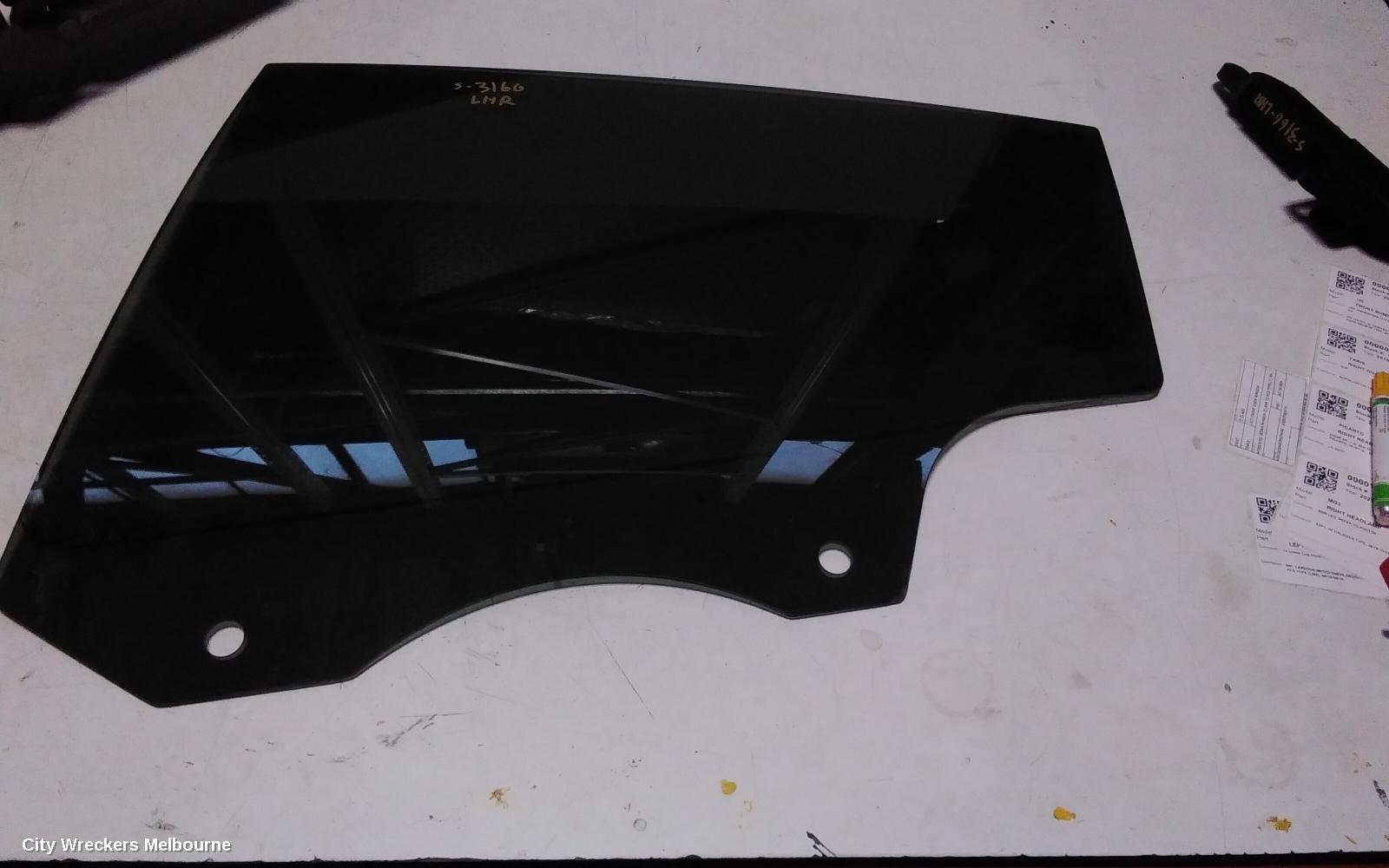 TESLA MODEL Y LEFT REAR DOOR WINDOW, 1ST GEN, 03/2022 - 02/2025
