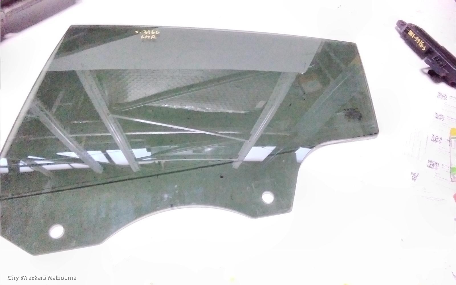 TESLA MODEL Y LEFT REAR DOOR WINDOW, 1ST GEN, 03/2022 - 02/2025