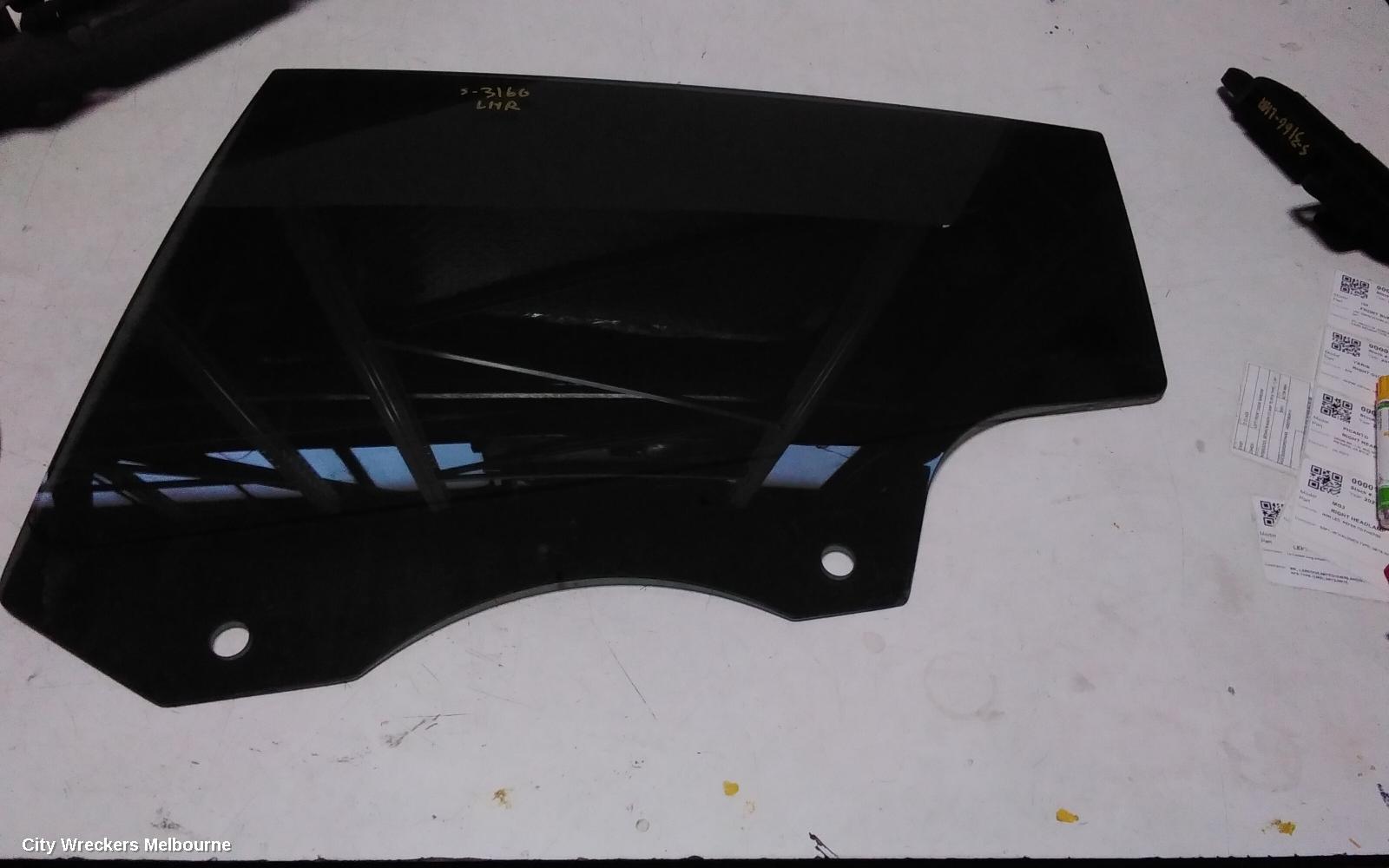 TESLA MODEL Y LEFT REAR DOOR WINDOW, 1ST GEN, 03/2022 - 02/2025