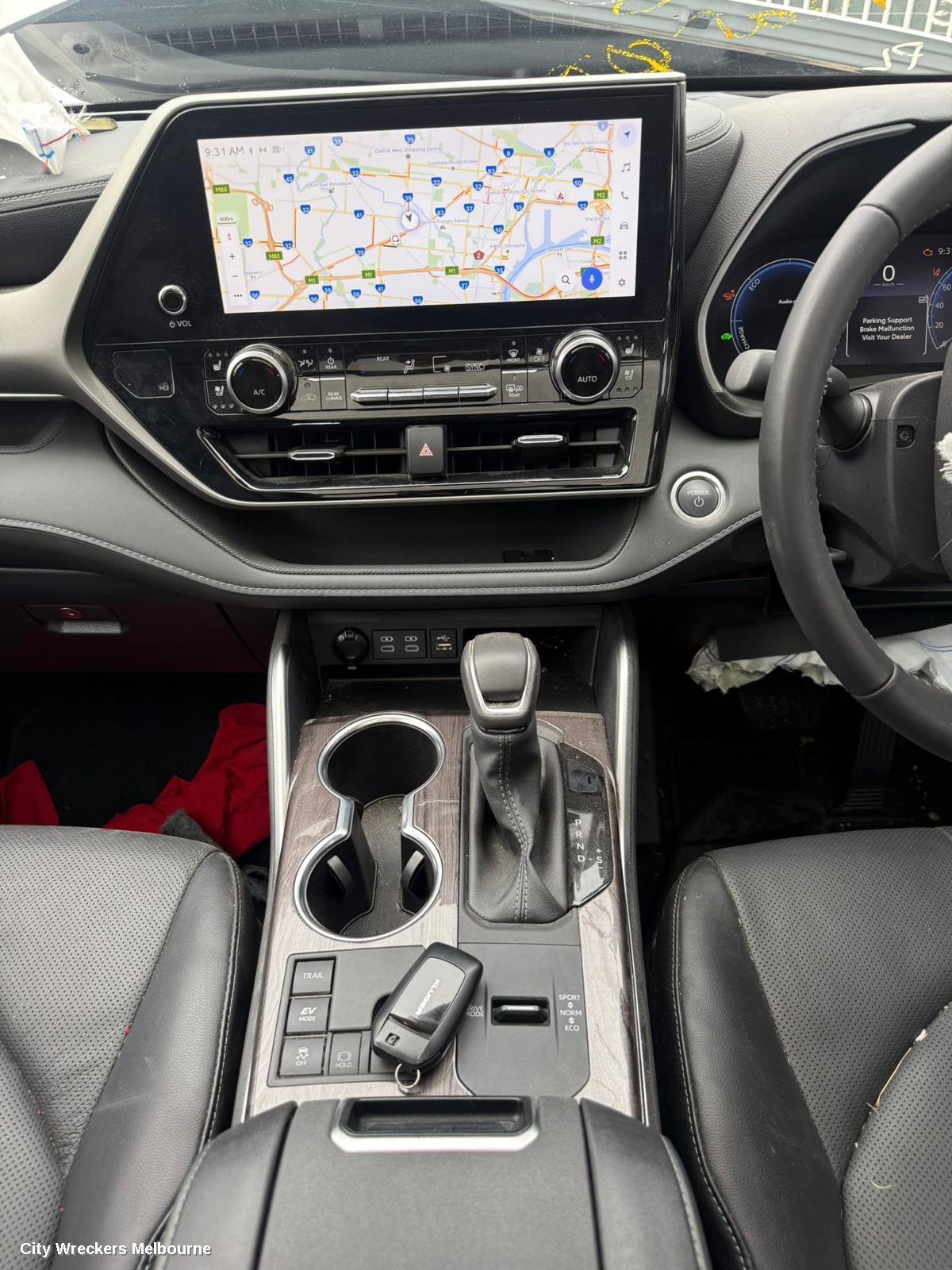 TOYOTA KLUGER RADIO/CD/DVD/SAT/TV, HEAD UNIT, W/ DISPLAY UNIT, 12.3IN TOUCHSCREEN, W/ SAT NAV TYPE, XU70 SERIES, 08/2022 ONWARDS