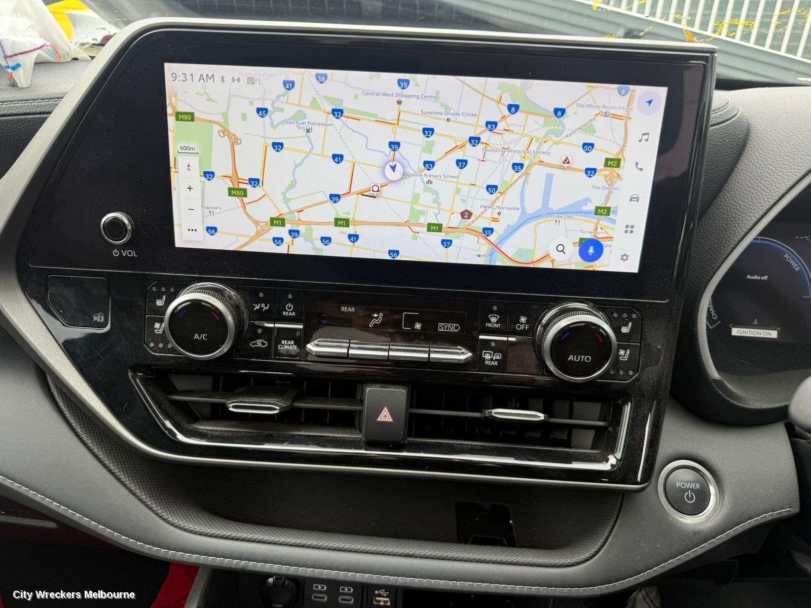 TOYOTA KLUGER RADIO/CD/DVD/SAT/TV, HEAD UNIT, W/ DISPLAY UNIT, 12.3IN TOUCHSCREEN, W/ SAT NAV TYPE, XU70 SERIES, 08/2022 ONWARDS