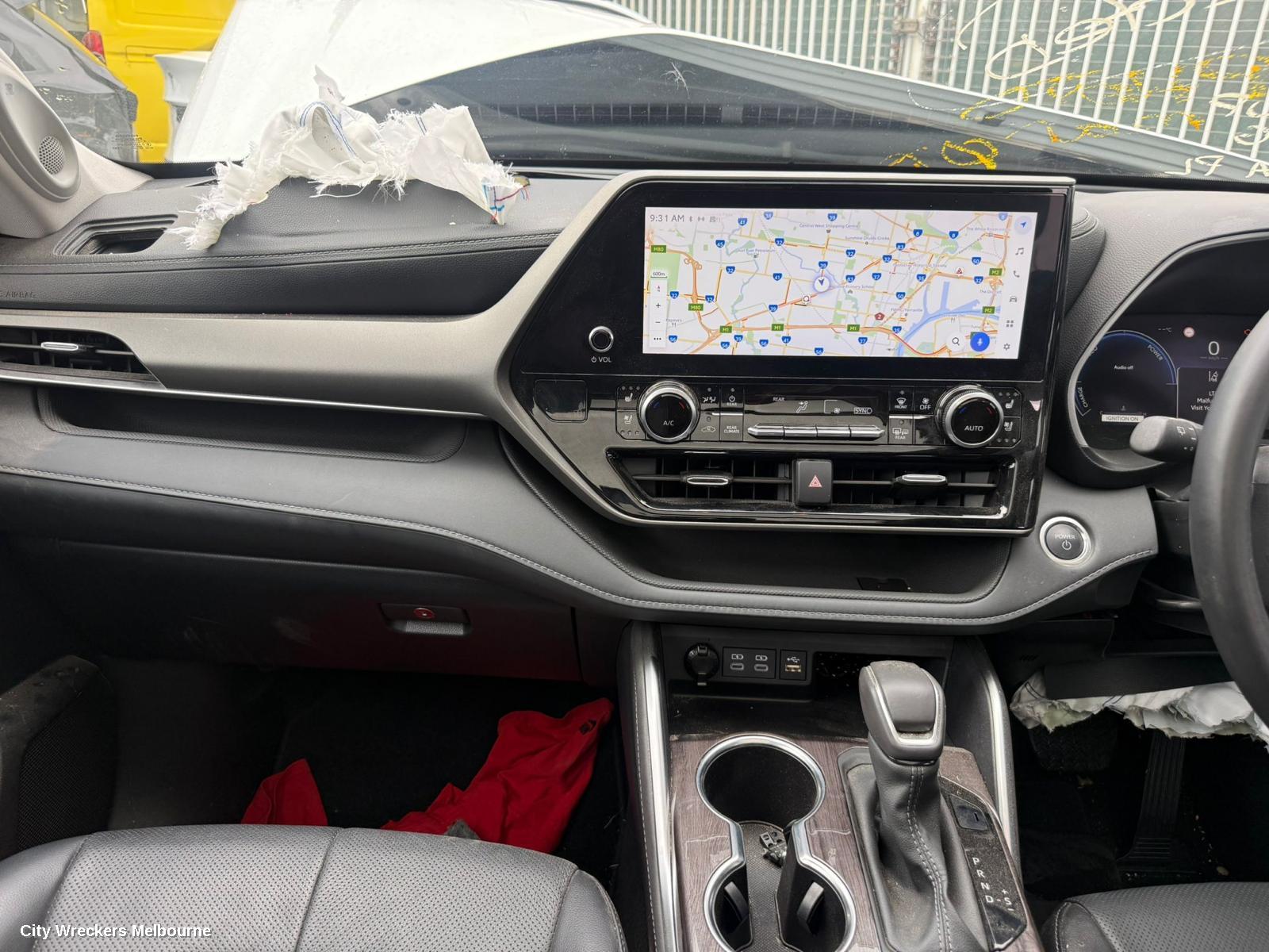 TOYOTA KLUGER RADIO/CD/DVD/SAT/TV, HEAD UNIT, W/ DISPLAY UNIT, 12.3IN TOUCHSCREEN, W/ SAT NAV TYPE, XU70 SERIES, 08/2022 ONWARDS