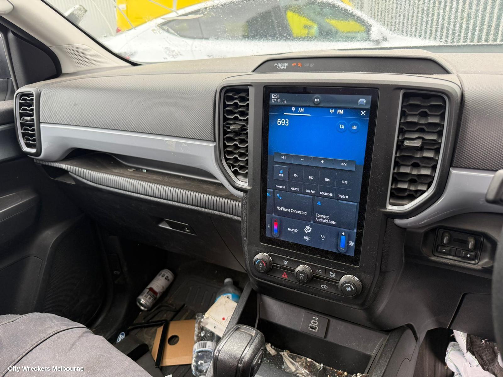 FORD RANGER RADIO/CD/DVD/SAT/TV, RA, DISPLAY UNIT, 10.1IN TOUCHSCREEN, NON SAT NAV TYPE, 05/2022 ONWARDS