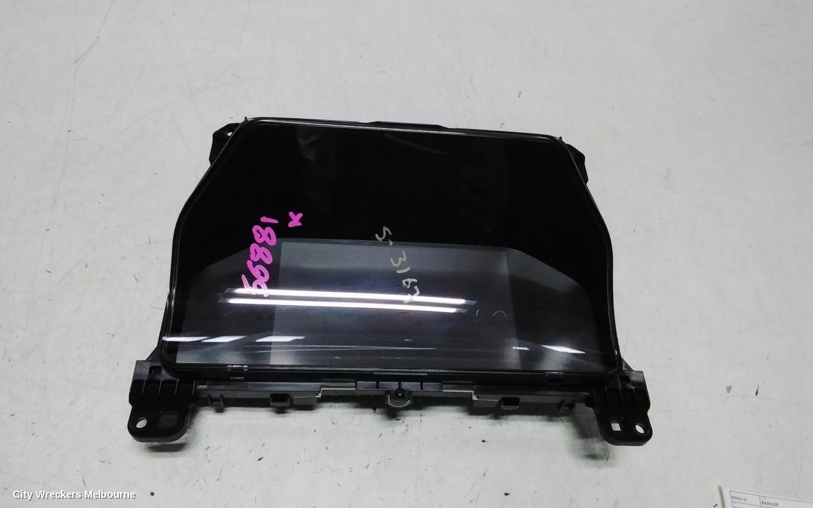 FORD RANGER INSTRUMENT CLUSTER, DIESEL, DIGITAL, 8IN, STANDARD, RA, 05/2022 ONWARDS