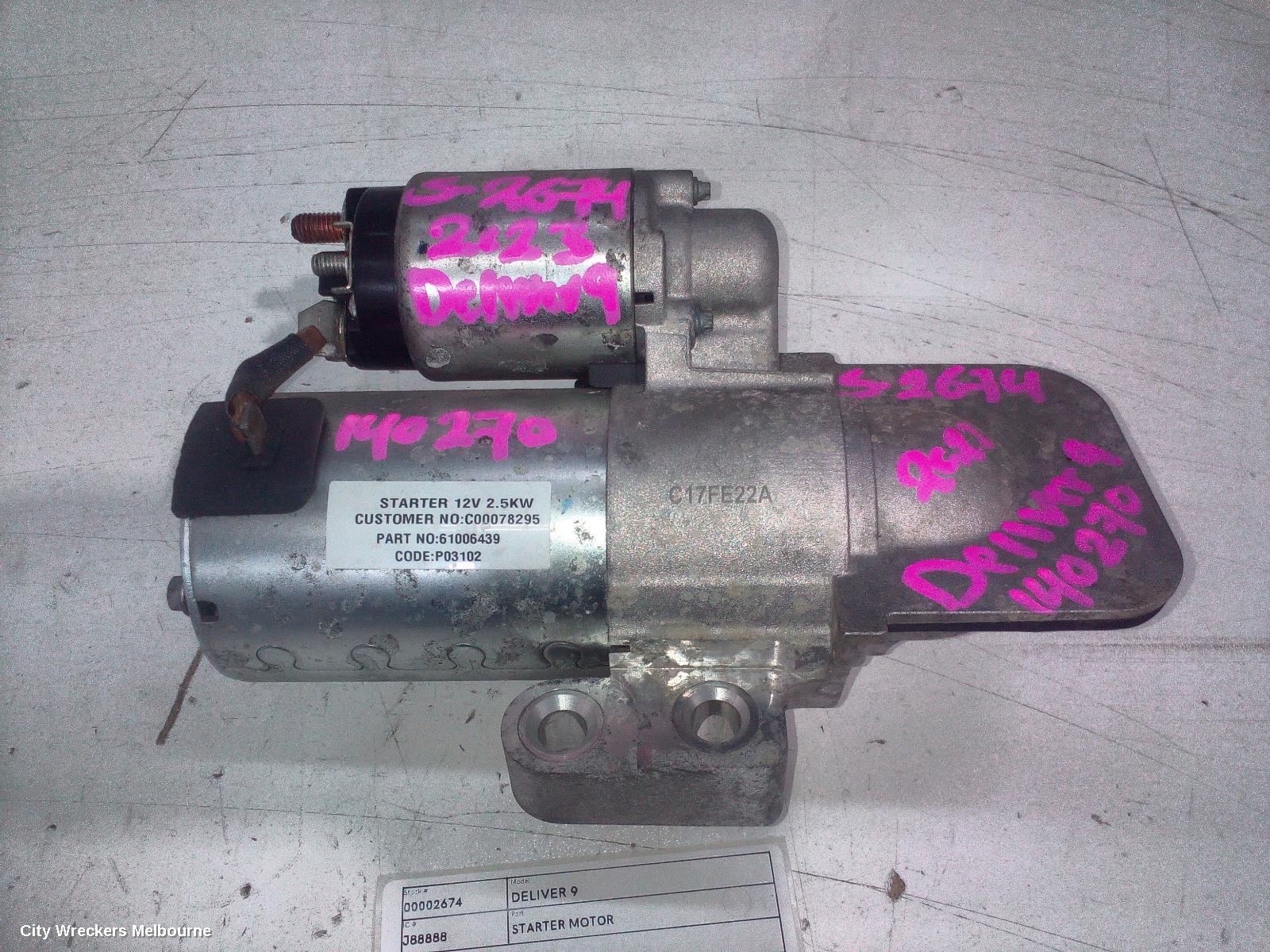 LDV DELIVER 9 STARTER, DIESEL, 2.0, 07/2020 ONWARDS