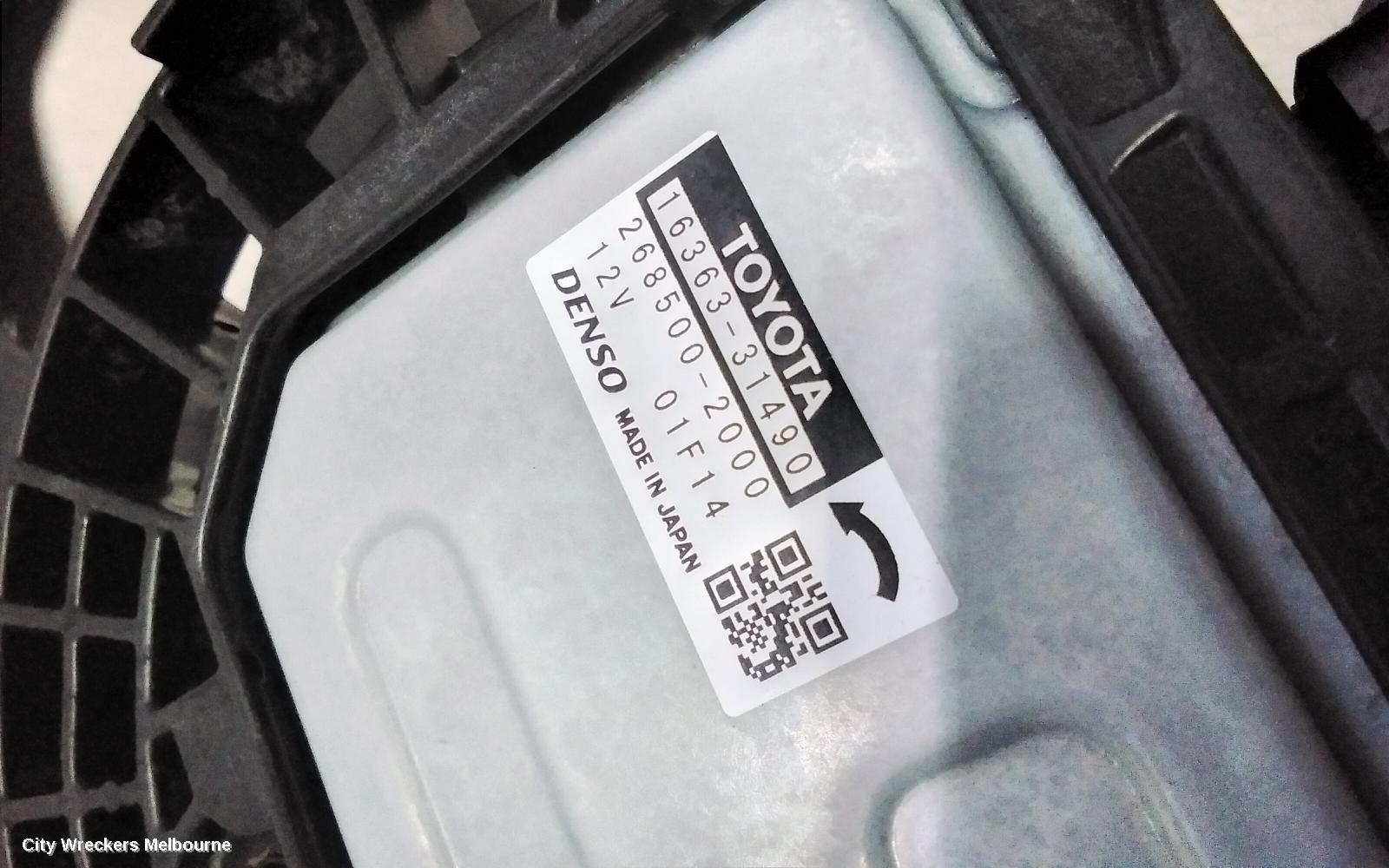 TOYOTA RAV4 FAN, RADIATOR FAN, 2.0, M20A-FKS, PETROL, MXAA52R, XA50, 11/2018 - 05/2024
