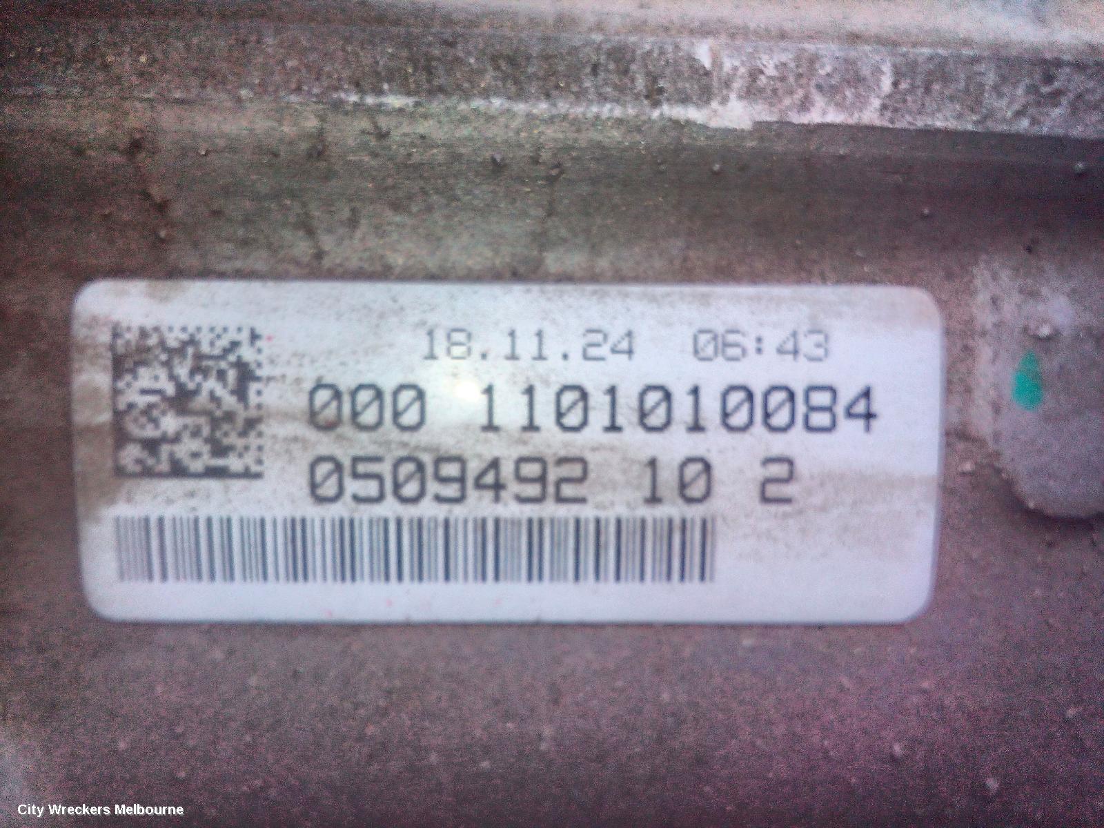 LDV G10 TRANS/GEARBOX, SV7C, AUTO, DIESEL, 2.0, TURBO, D20, VAN, 07/2021 ONWARDS