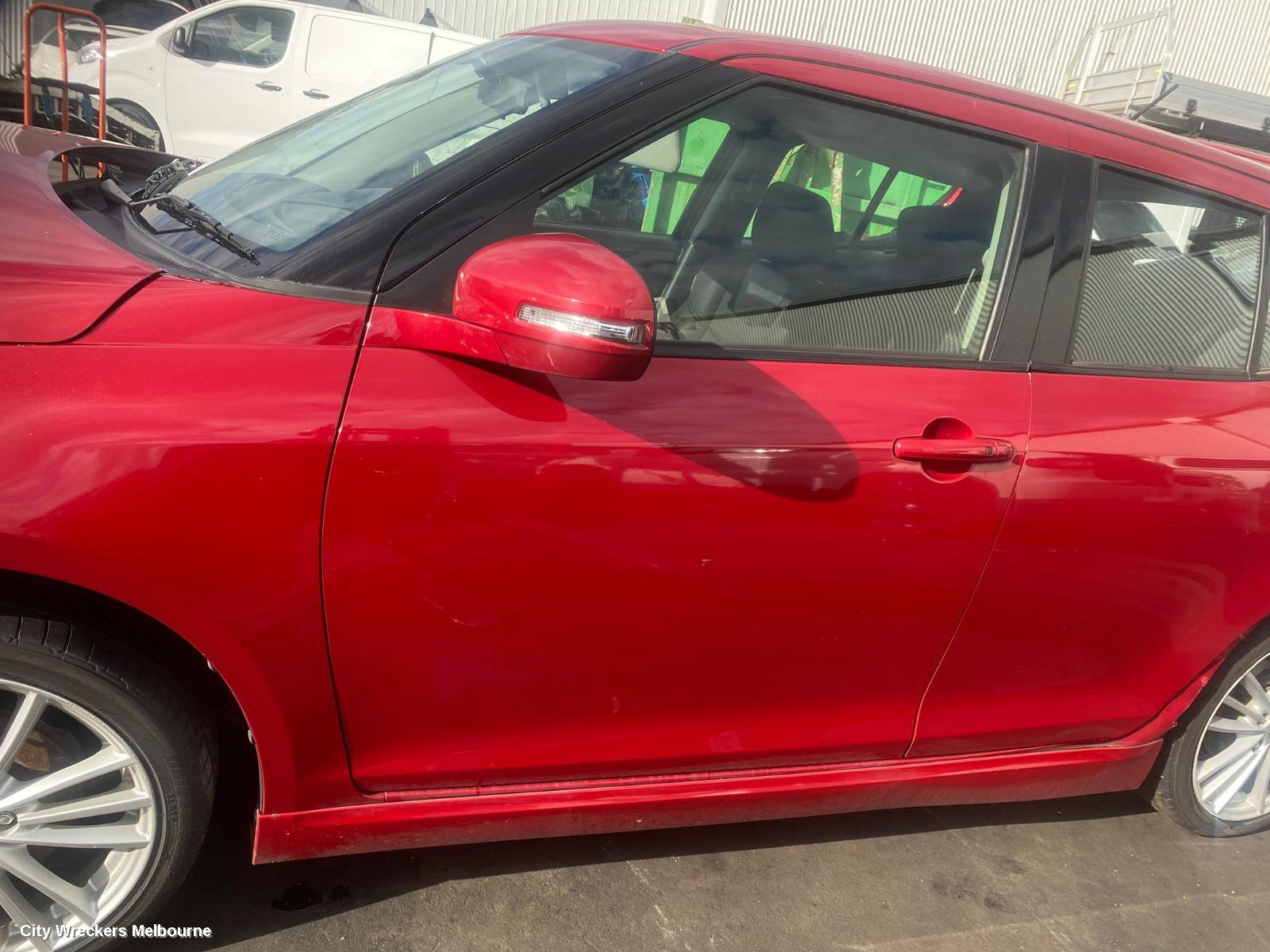 SUZUKI SWIFT LEFT FRONT DOOR, FZ, 08/2010 - 03/2017