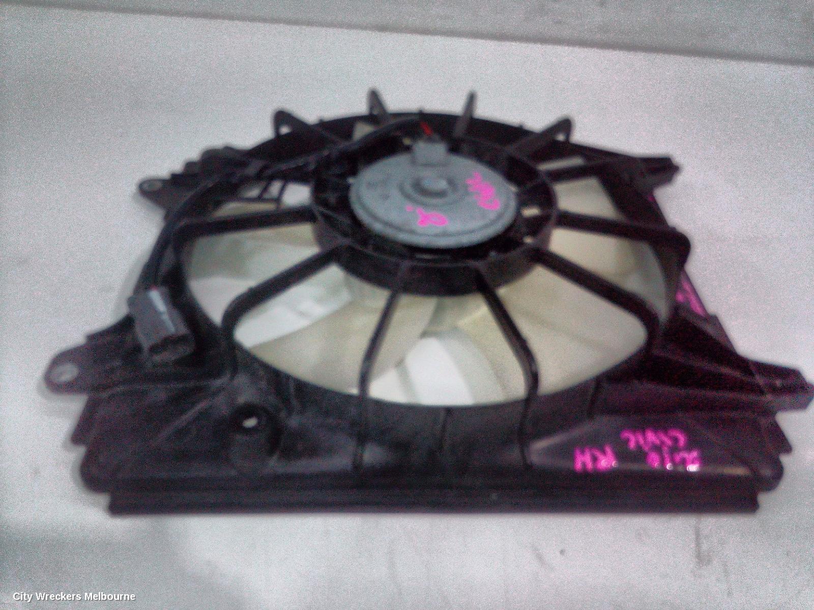 HONDA CIVIC FAN, FAN RH (DRIVER SIDE), 2.0, K20Z2, 7 BLADES, 8TH GEN, 02/2006 - 12/2011