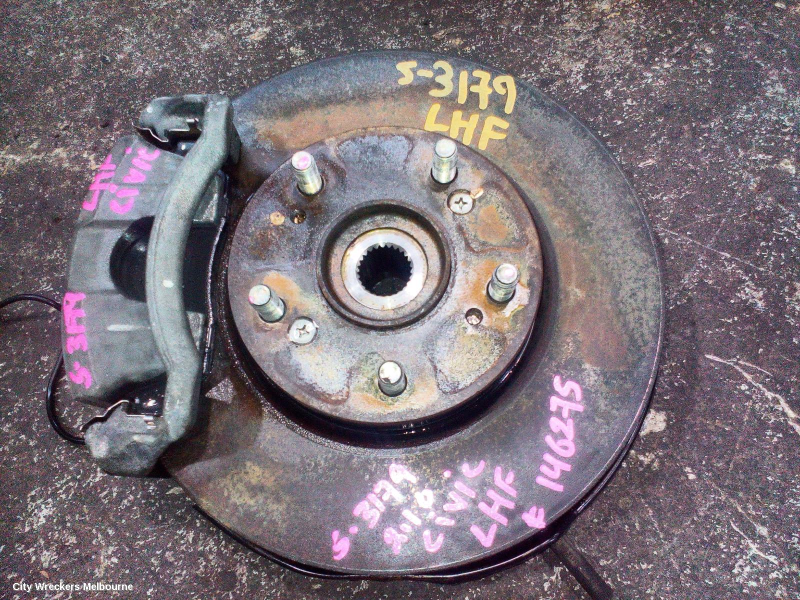 HONDA CIVIC LEFT FRONT HUB ASSEMBLY, PETROL, 2.0, K20Z2, 8TH GEN (VIN MRHFD2), 02/2006 - 12/2011