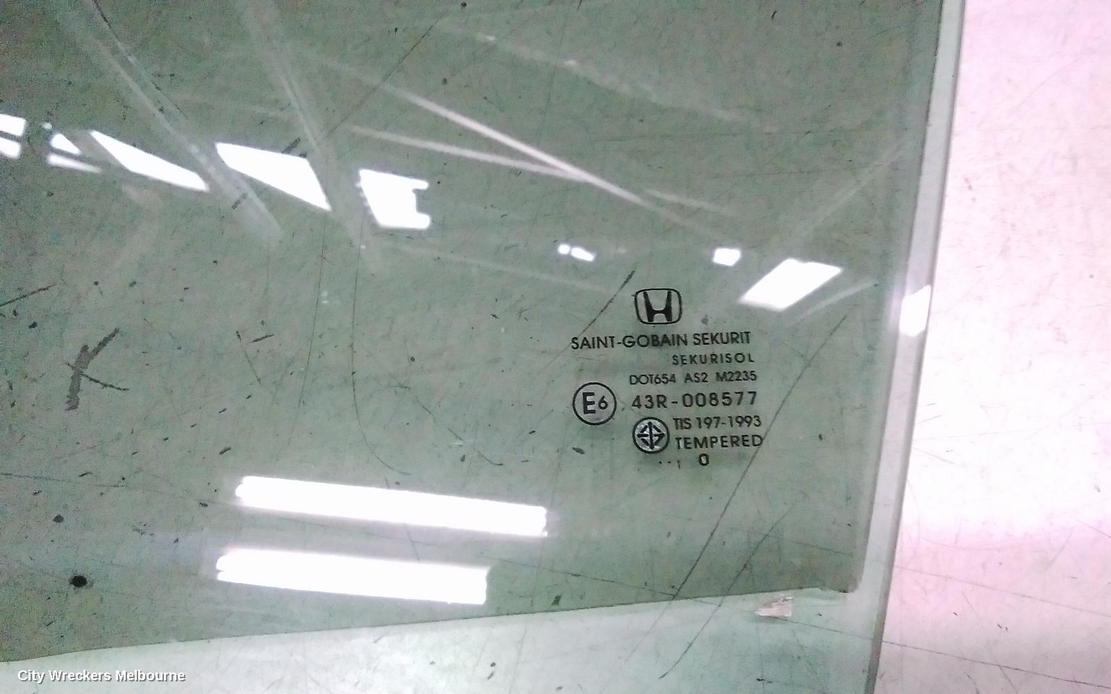 HONDA CIVIC LEFT FRONT DOOR WINDOW, 8TH GEN, SEDAN, VTI-L/SPORT, 02/2006 - 12/2011