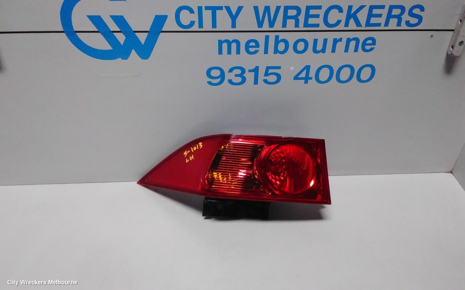 HONDA ACCORD LEFT TAILLIGHT, 7TH GEN, CL/EURO (VIN JHMCL), SEDAN, 06/2003 - 11/2005