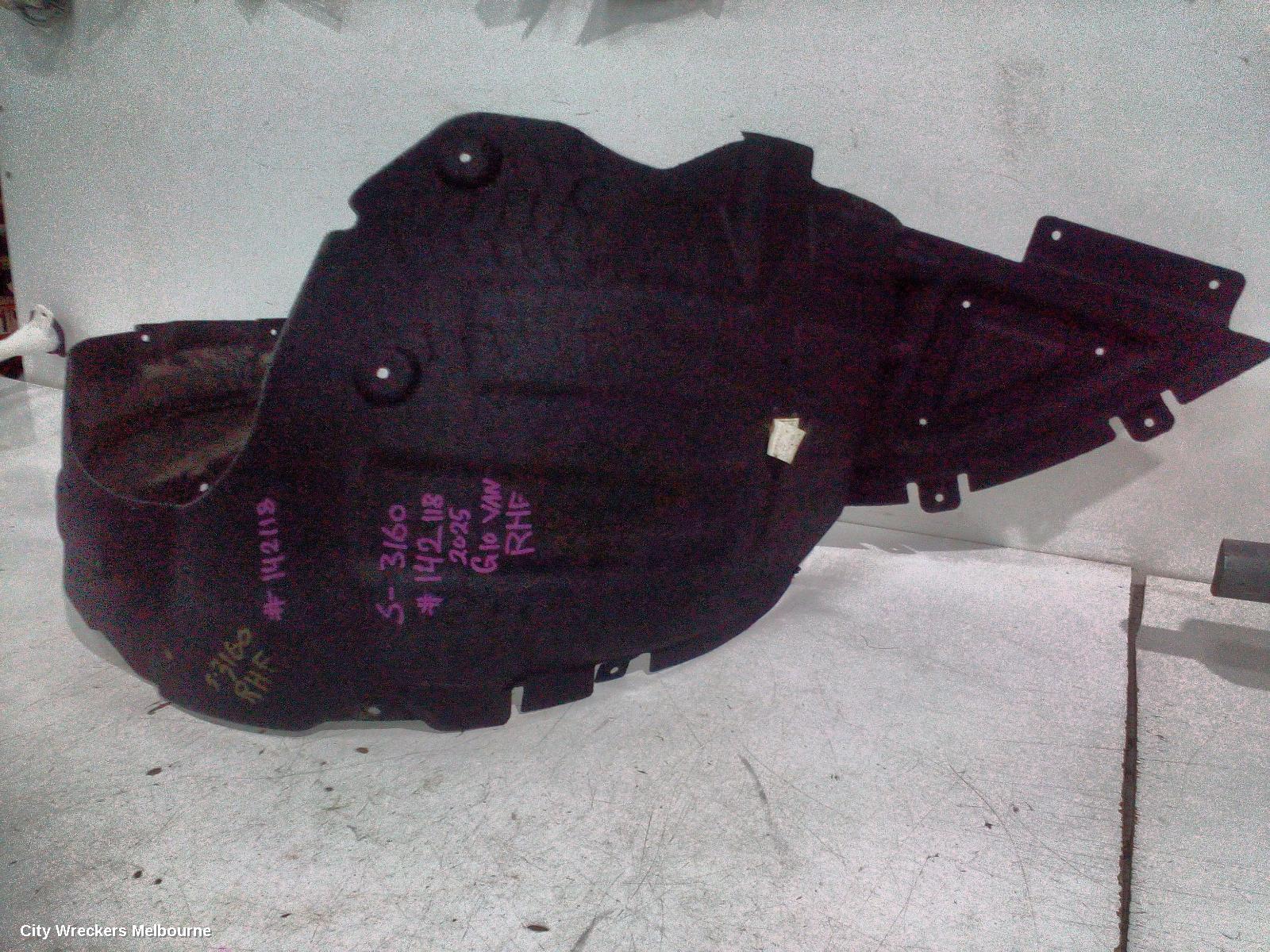 LDV G10 RIGHT GUARD LINER, SV7A/SV7C, FRONT, WAGON/VAN, 04/2015 ONWARDS