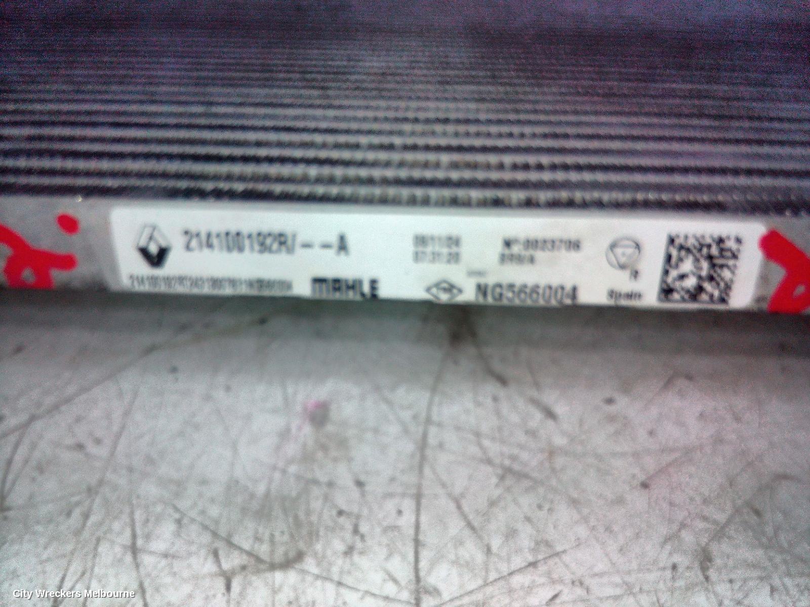 RENAULT TRAFIC RADIATOR, PRIMARY (CLOSEST TO BUMPER), AUTO, 2.0, TURBO, DIESEL, X82, 09/2019 ONWARDS