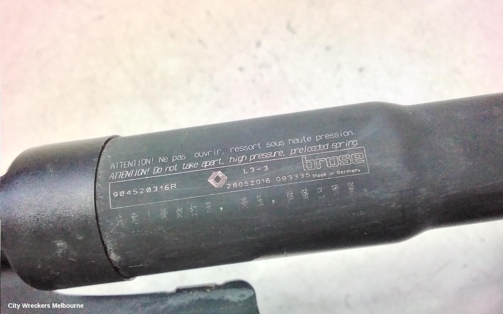 RENAULT KALEOS HATCH STRUT, XZG, 05/2016 ONWARDS