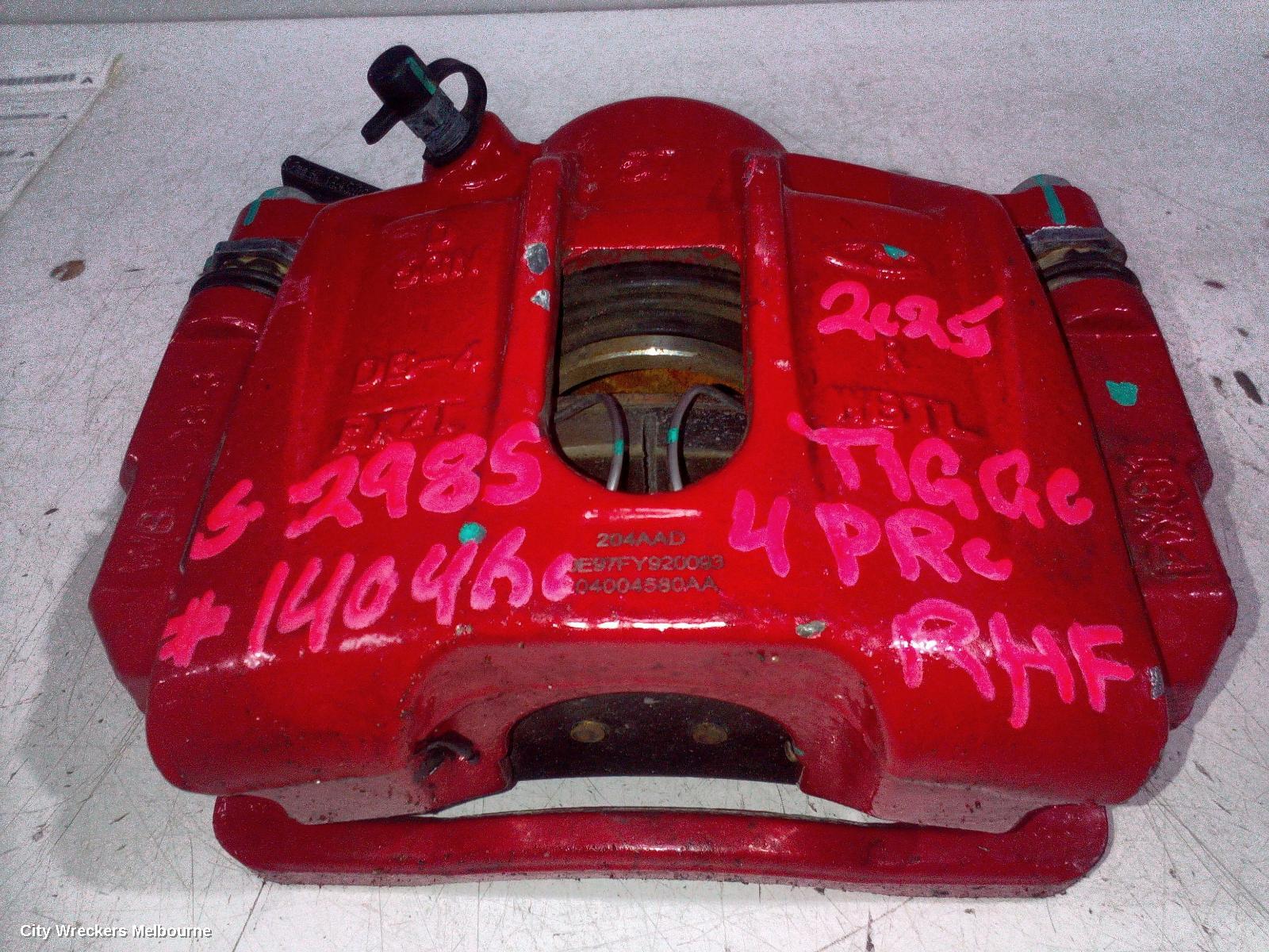 CHERY TIGGO 4 CALIPER, 1ST GEN, RH FRONT, RED, NON HEV, 06/2024 ONWARDS
