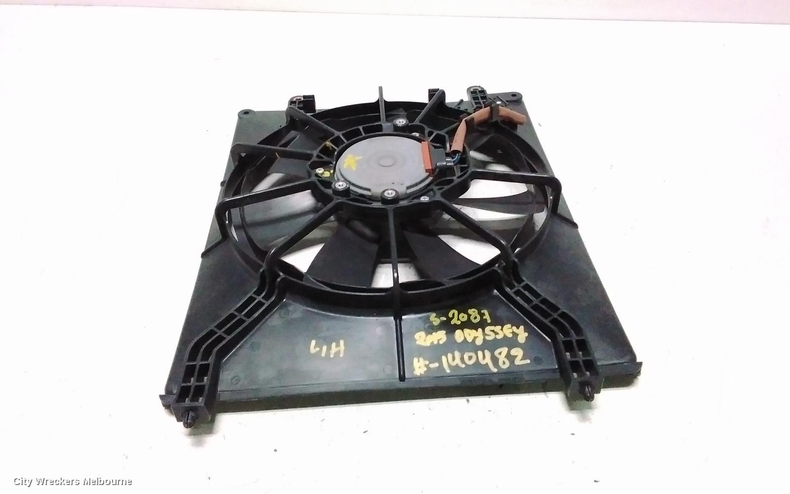 HONDA ODYSSEY FAN, RC1, RADIATOR FAN, LH SIDE, PETROL, 2.4, K24W, 02/2014 - 03/2022