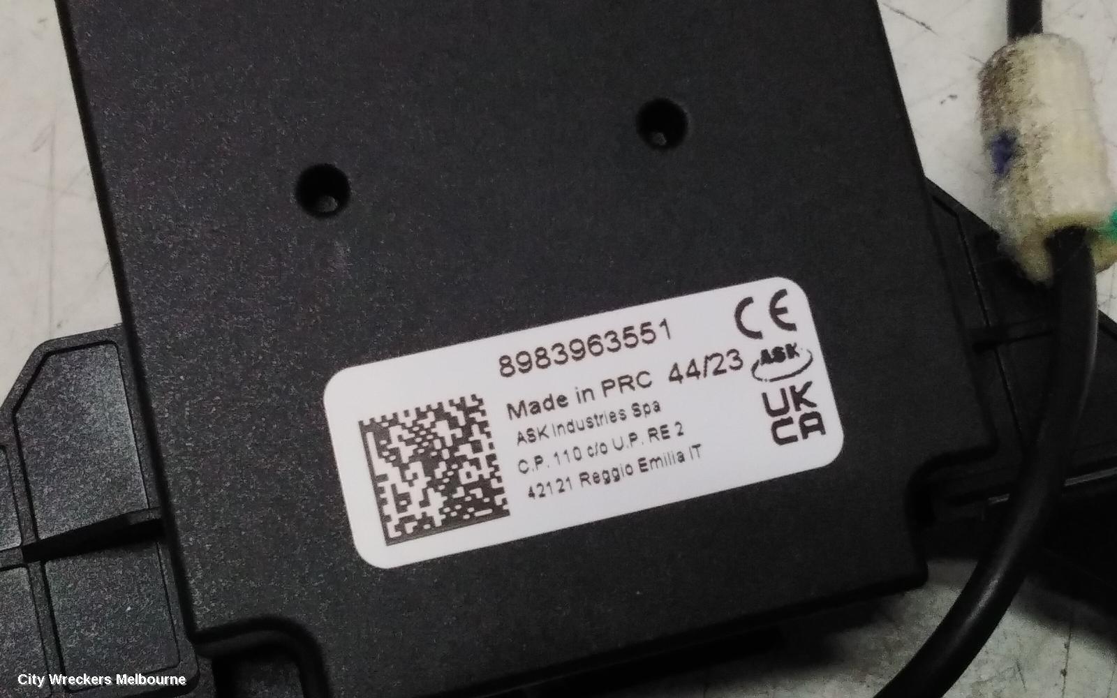 ISUZU DMAX RADIO/CD/DVD/SAT/TV, DISPLAY UNIT, 8IN TOUCHSCREEN, RG, 11/2023 ONWARDS