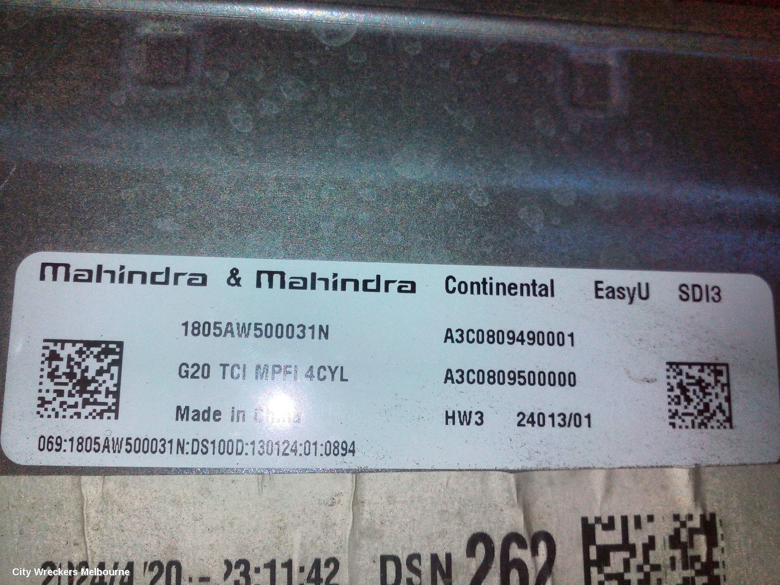 MAHINDRA XUV700 ECU, W601, 01/2023 ONWARDS