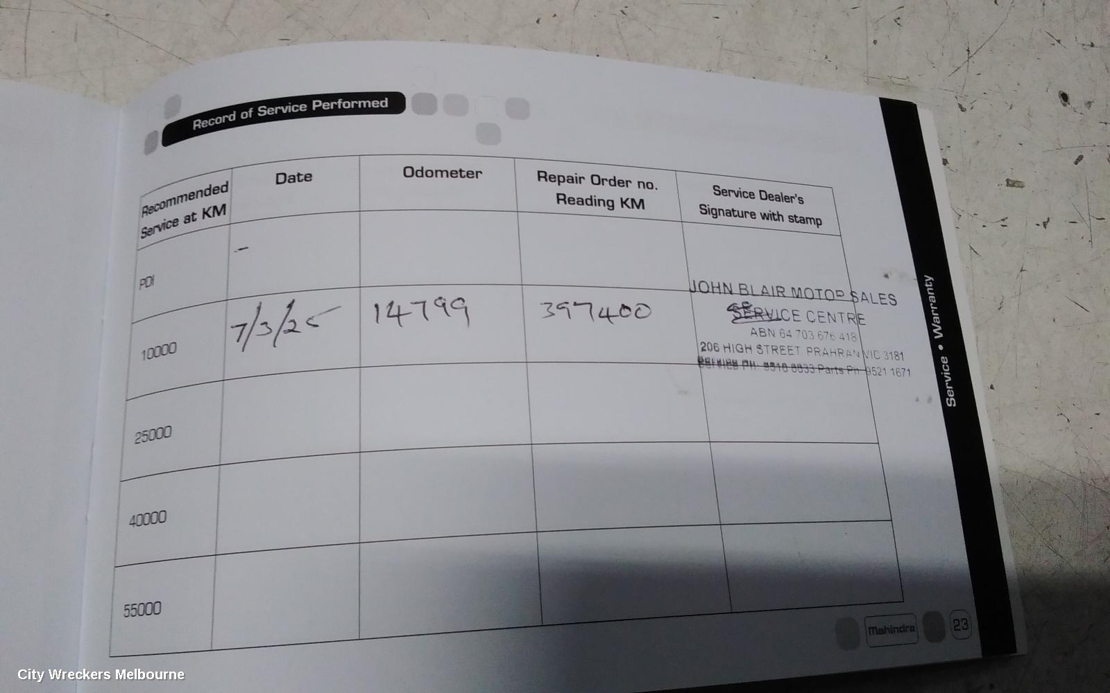 MAHINDRA XUV700 OWNERS HANDBOOK, W601, 01/2023 ONWARDS