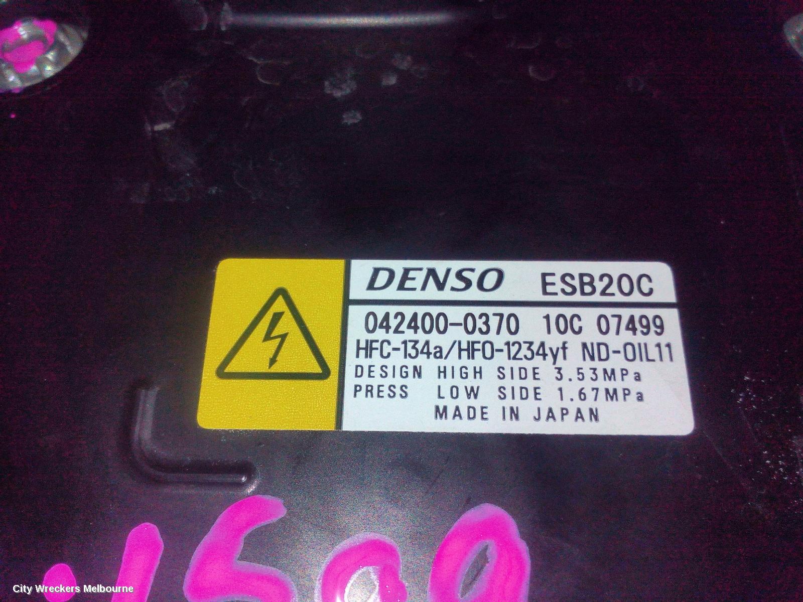 TOYOTA COROLLA A/C COMPRESSOR, E210, PETROL, 1.8, 2ZR-FXE, HYBRID/HEV, 07/2018 ONWARDS