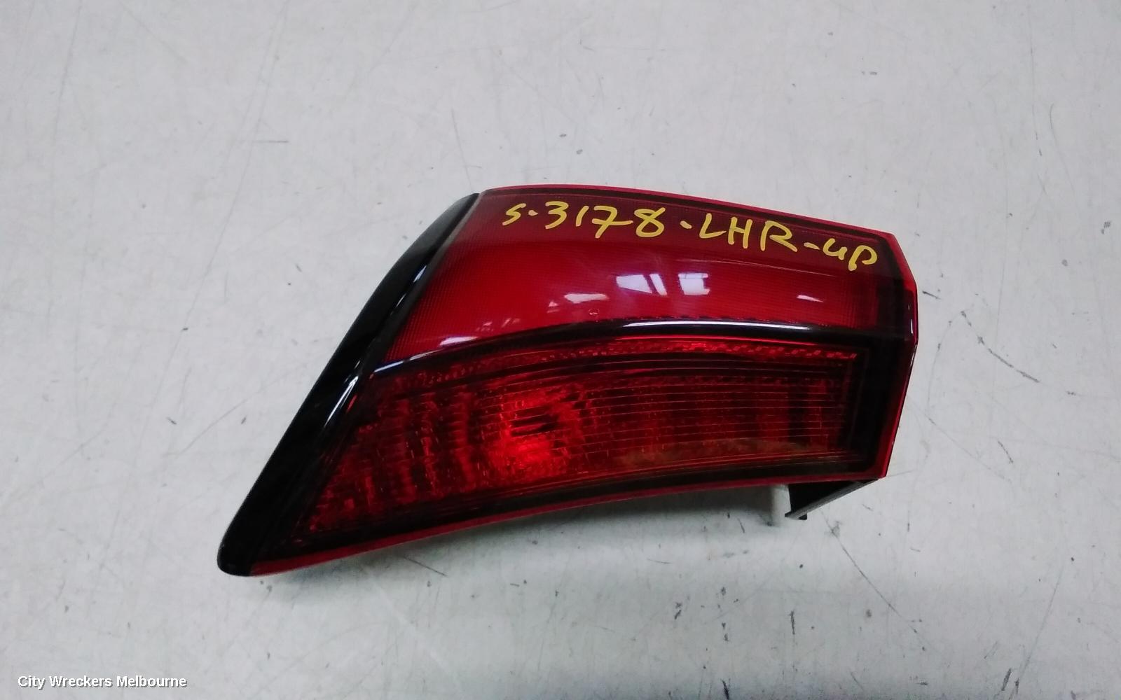 TOYOTA PRIUS LEFT TAILLIGHT, ZVW50R, IN BUMPER, 03/2019 - 12/2021