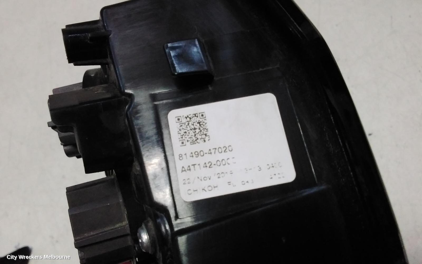 TOYOTA PRIUS LEFT TAILLIGHT, ZVW50R, IN BUMPER, 03/2019 - 12/2021