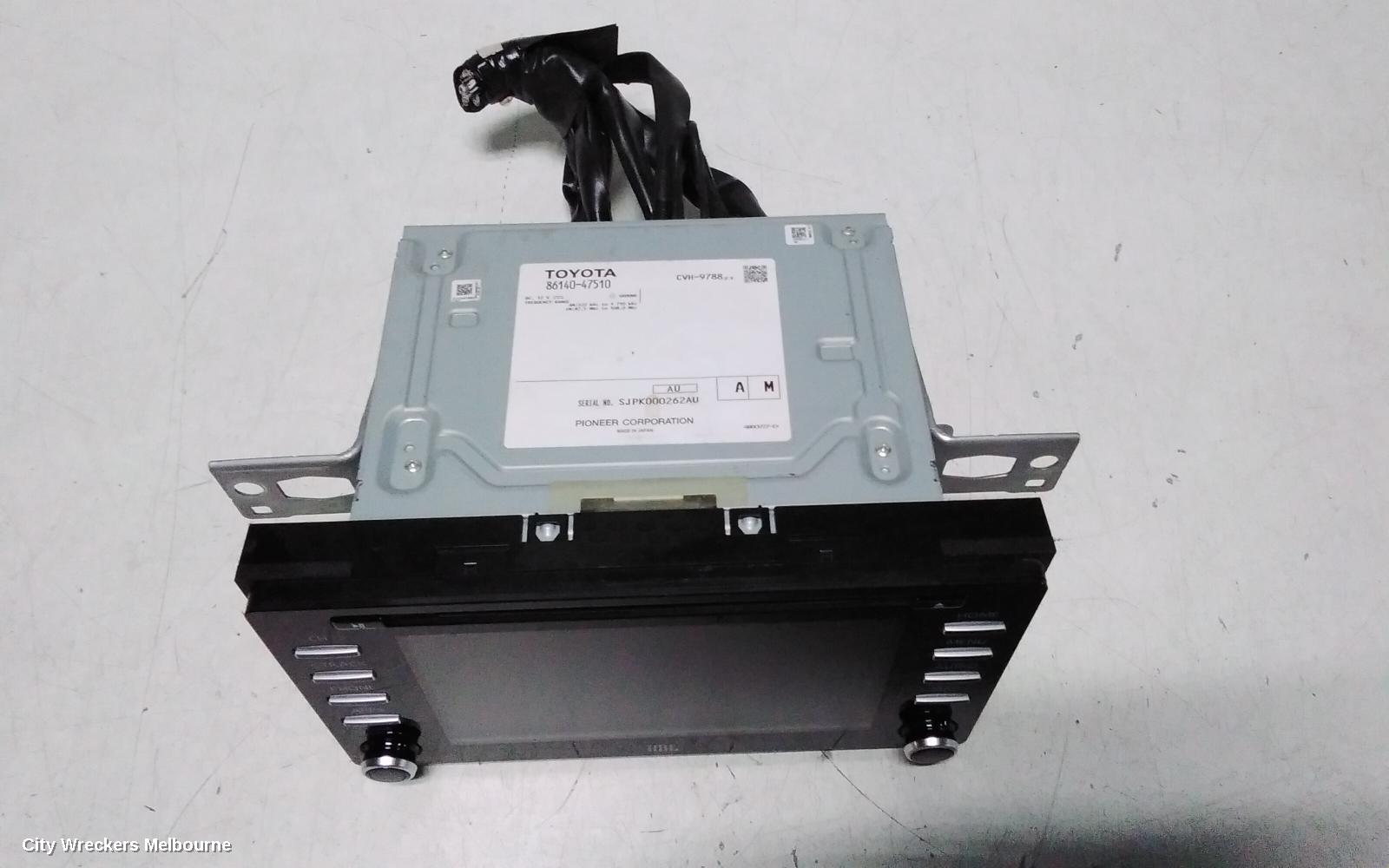 TOYOTA PRIUS RADIO/CD/DVD/SAT/TV, ZVW50R, SAT NAV HEAD UNIT, 02/2016 - 12/2021