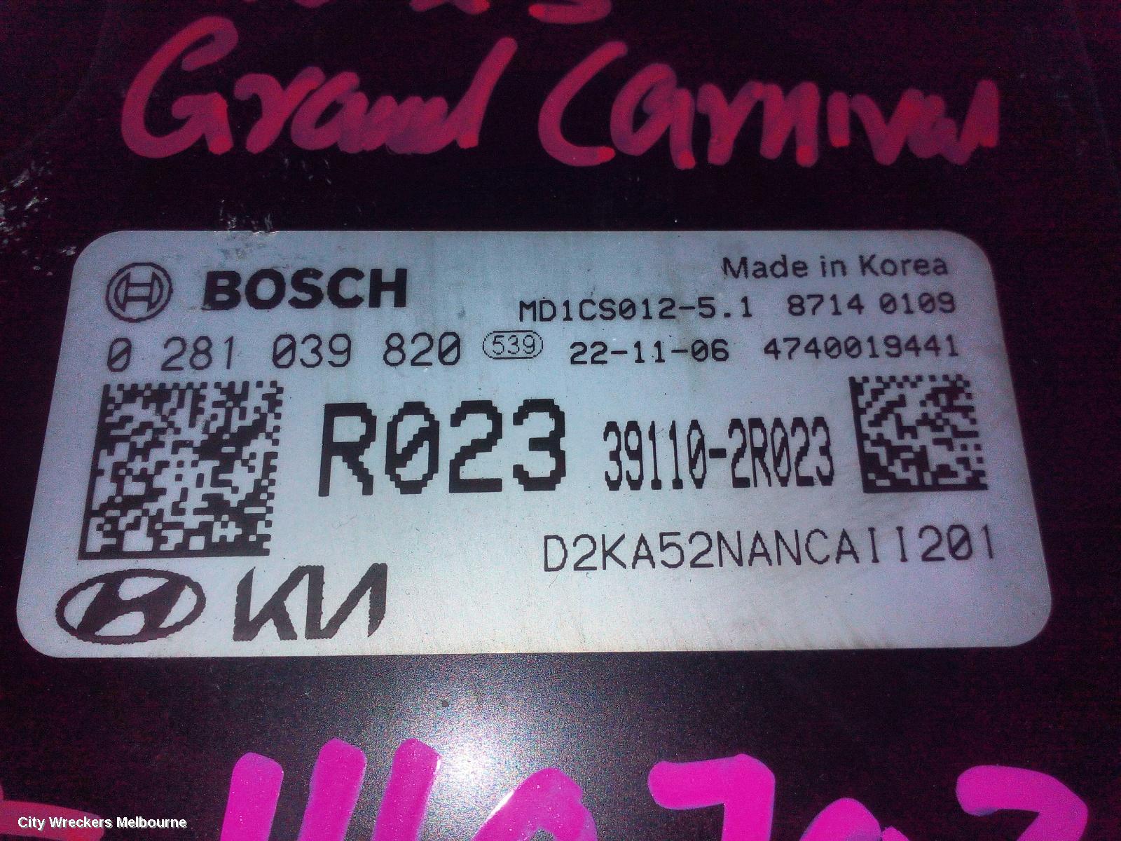 KIA CARNIVAL/GRAND CARNIVAL ECU, ENGINE ECU, 2.2, DIESEL, TURBO, P/N 391102R023, ECU ONLY, KA4, 10/2020 ONWARDS