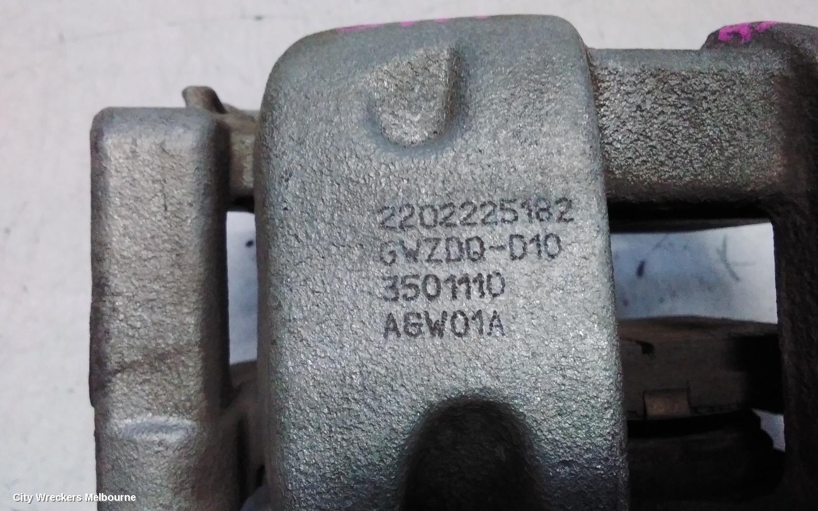 HAVAL H6 CALIPER, LH FRONT, B01, 02/2021 ONWARDS