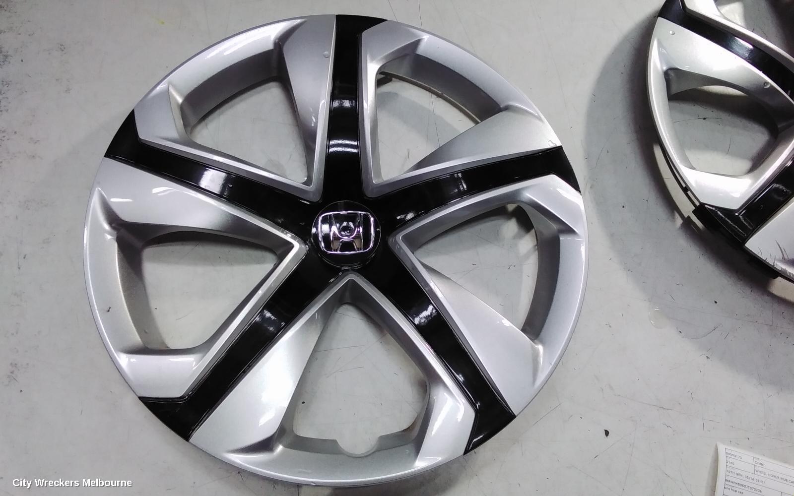 HONDA CIVIC WHEEL COVER/HUB CAP, 10TH GEN, 05/2016 - 08/2021