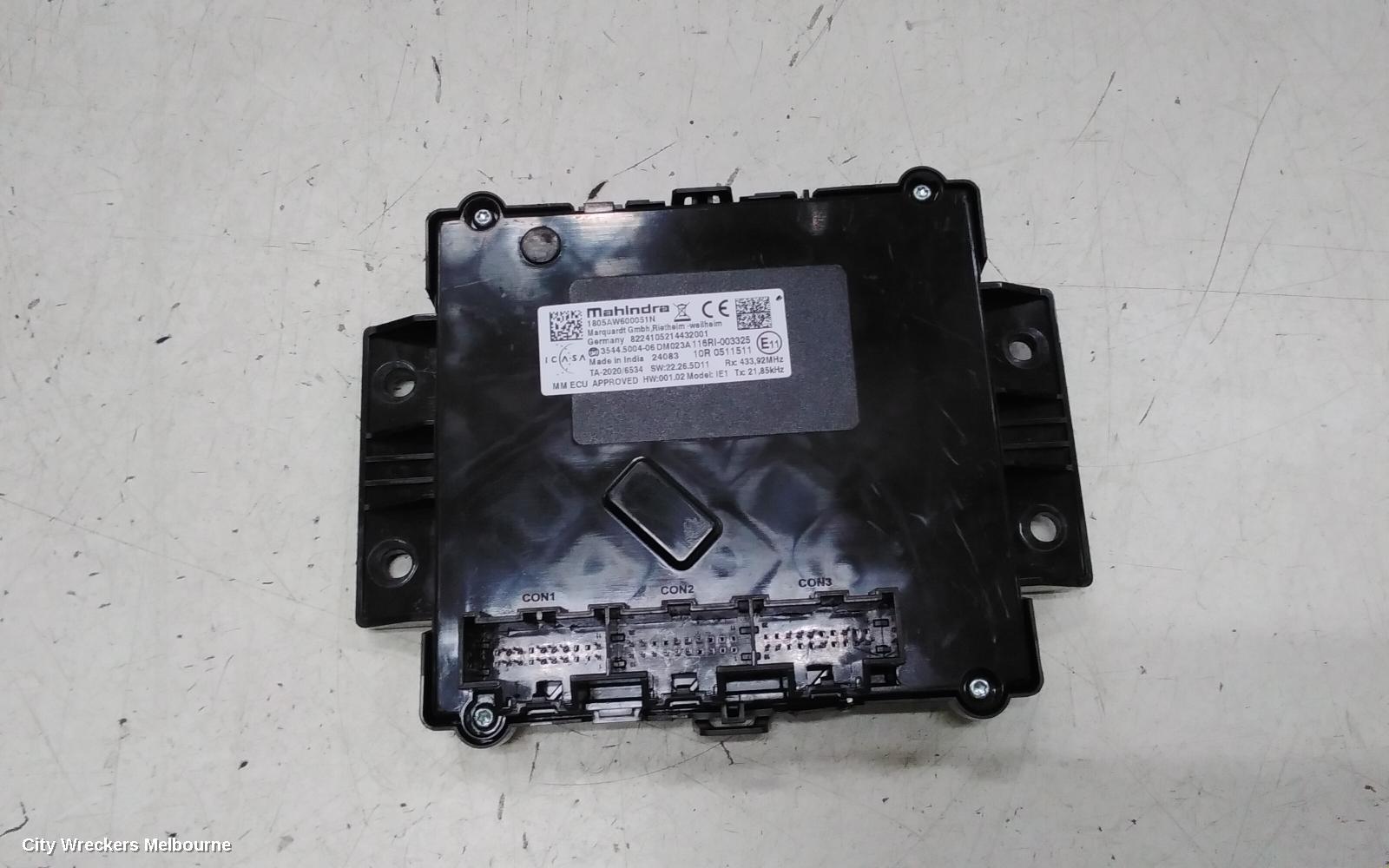 MAHINDRA XUV700, W601, 01/2023 ONWARDS, CONTROL UNIT 1805AW600051N: 140711